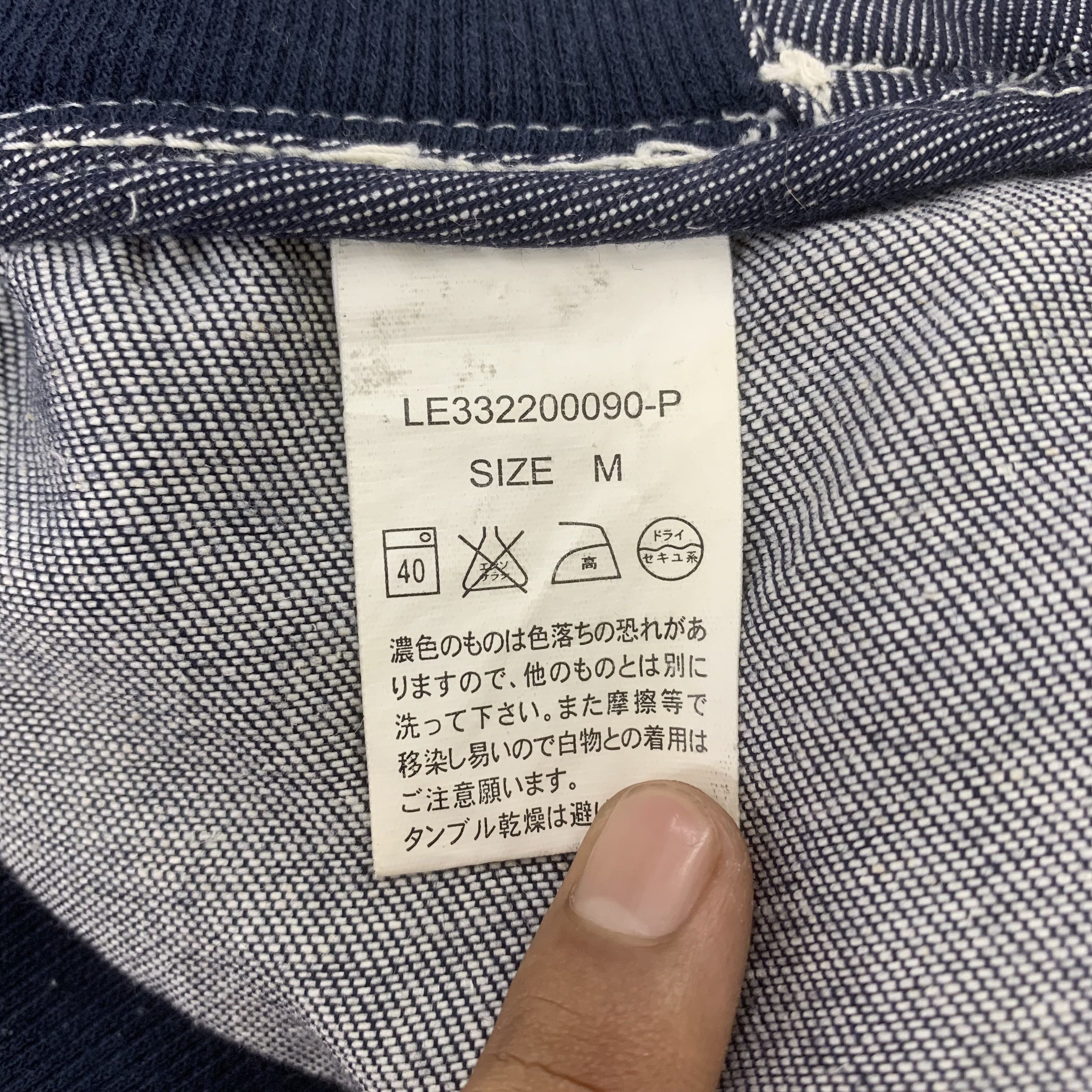 Japanese Brand Back Number Blue Pants Multi Pocket Size US 29 - 8 Thumbnail