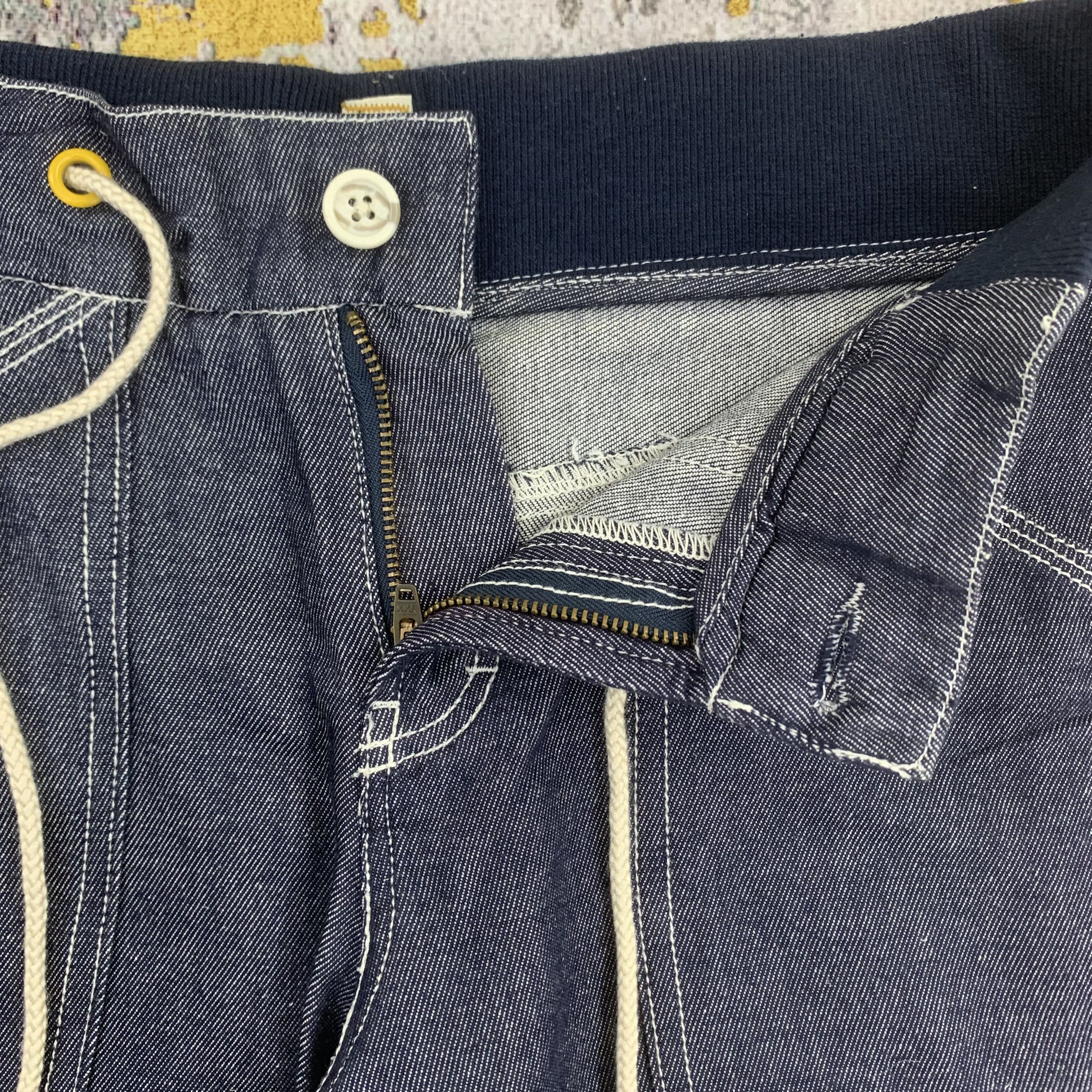 Japanese Brand Back Number Blue Pants Multi Pocket Size US 29 - 3 Thumbnail