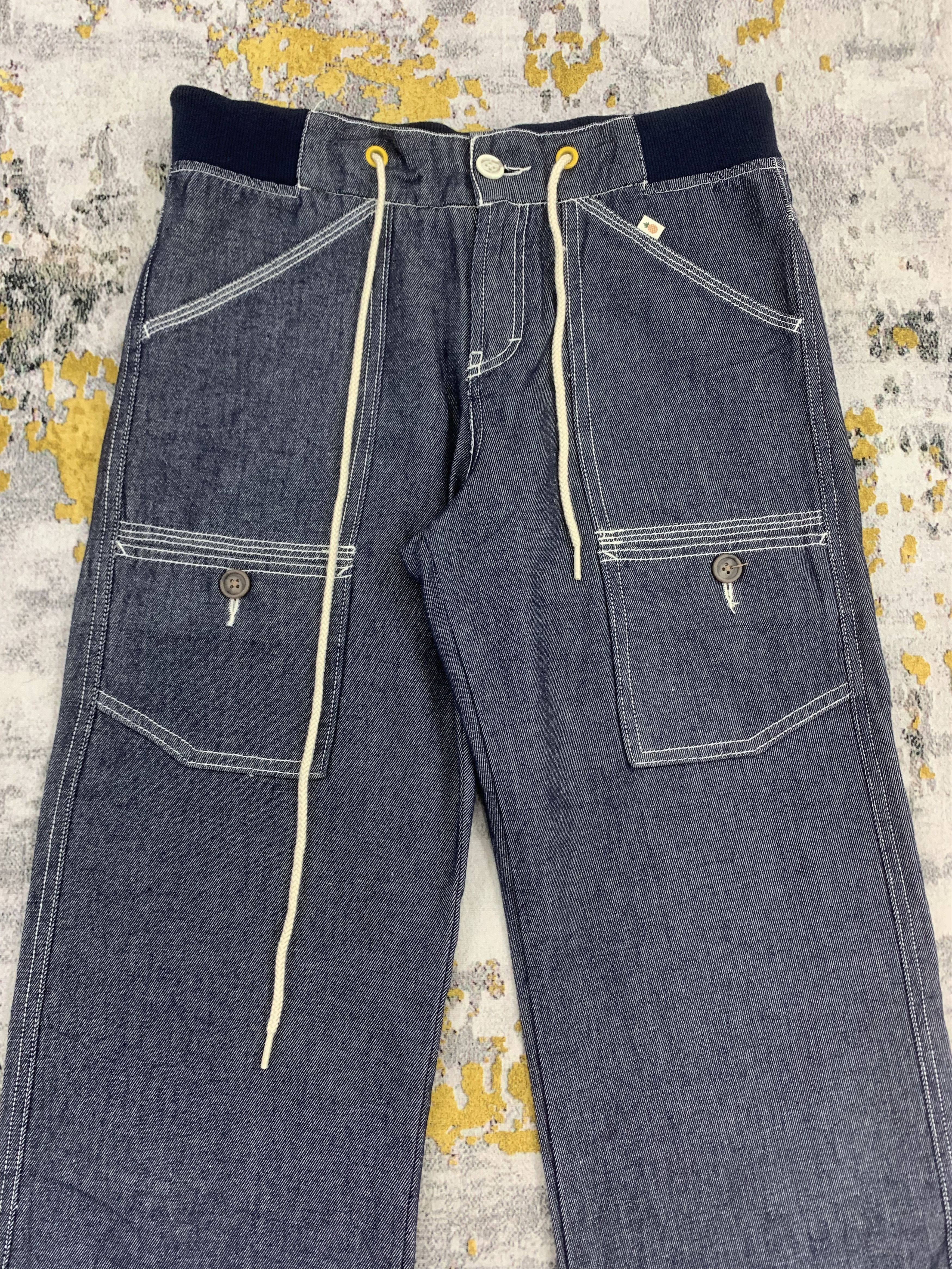 Japanese Brand Back Number Blue Pants Multi Pocket Size US 29 - 2 Thumbnail