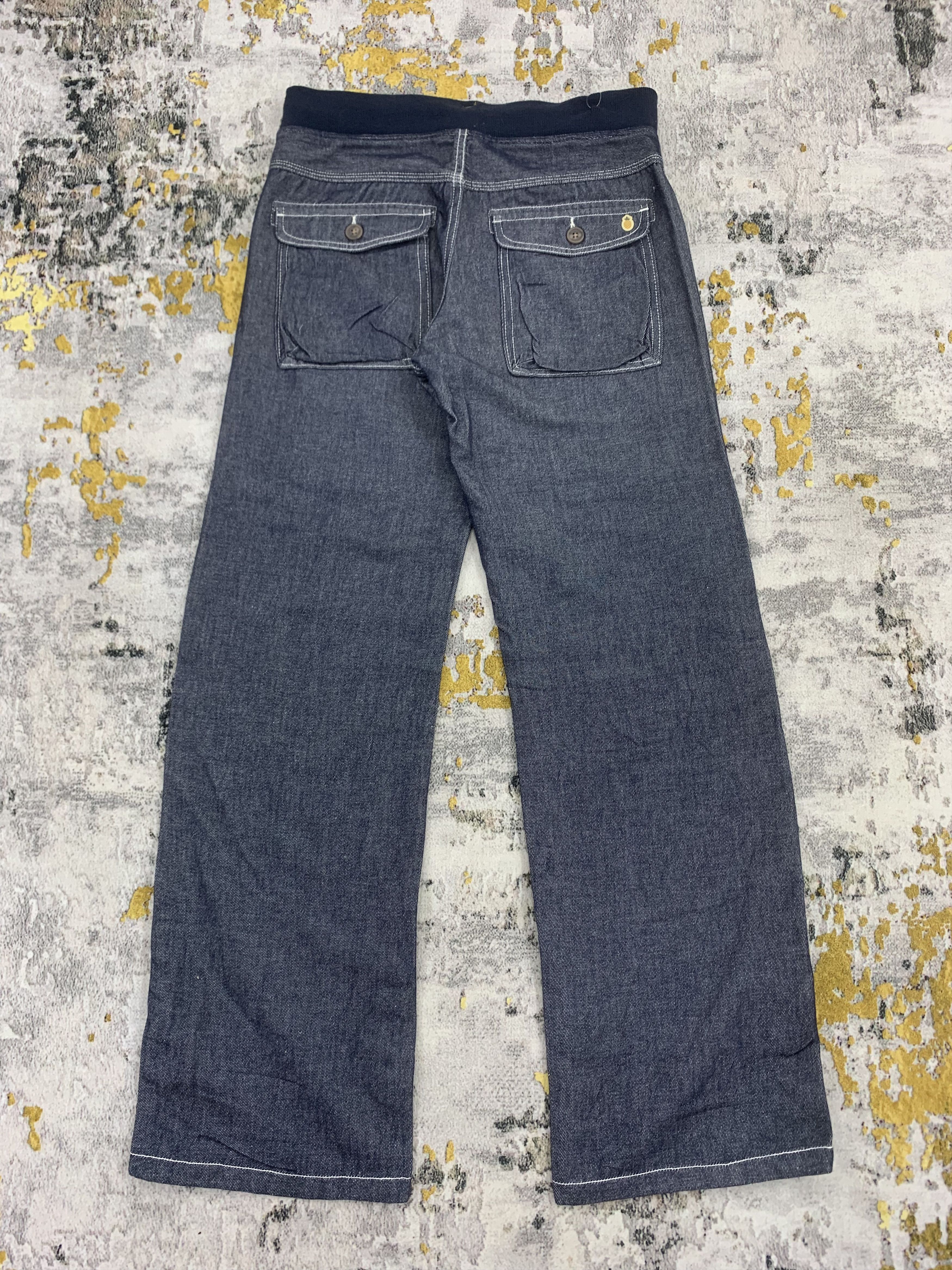 Japanese Brand Back Number Blue Pants Multi Pocket Size US 29 - 5 Thumbnail