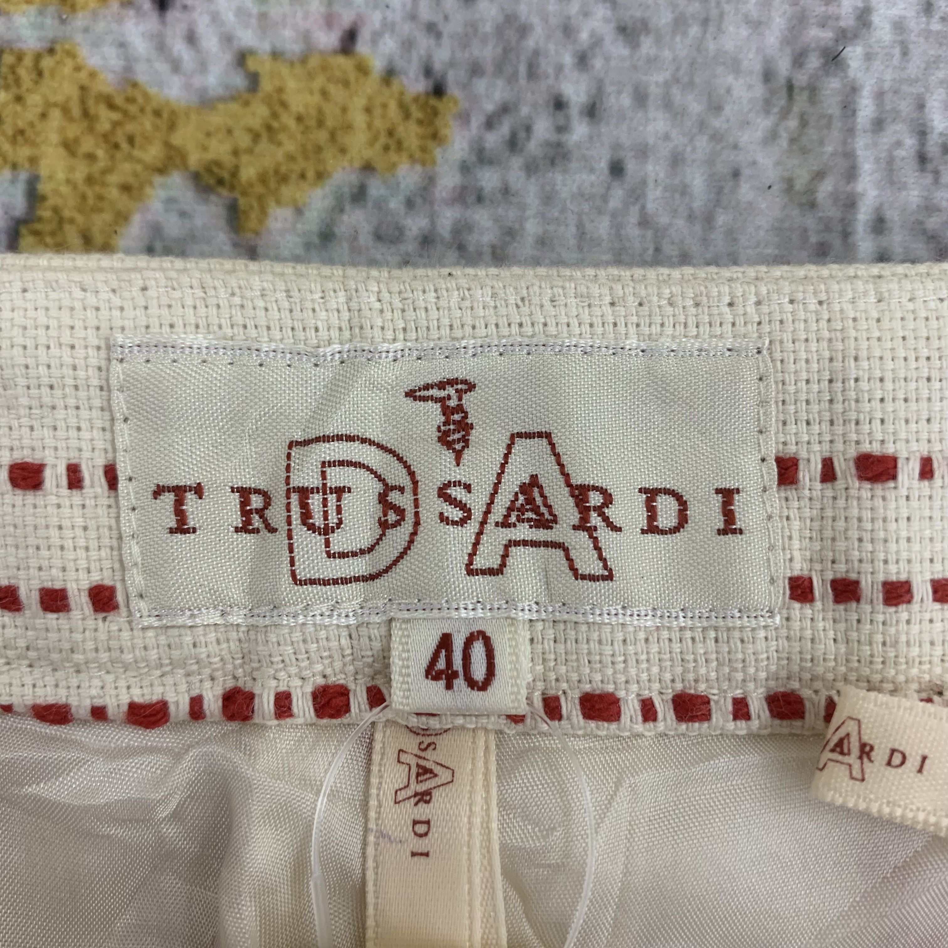Trussardi Vintage Trussardi Pants Boro Stitching Striped Size 26" / US 2 / IT 38 - 4 Thumbnail