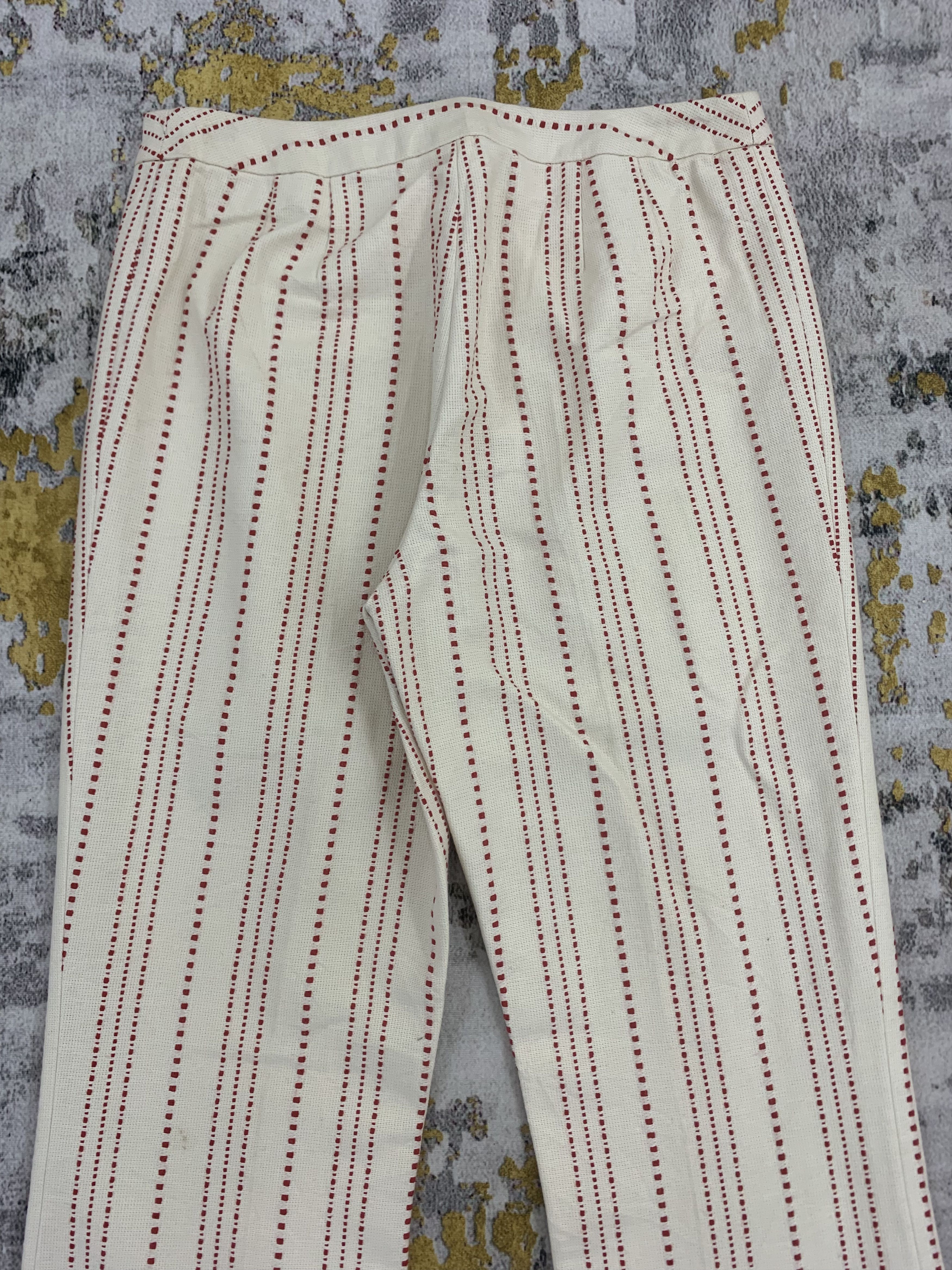 Trussardi Vintage Trussardi Pants Boro Stitching Striped Size 26" / US 2 / IT 38 - 6 Thumbnail