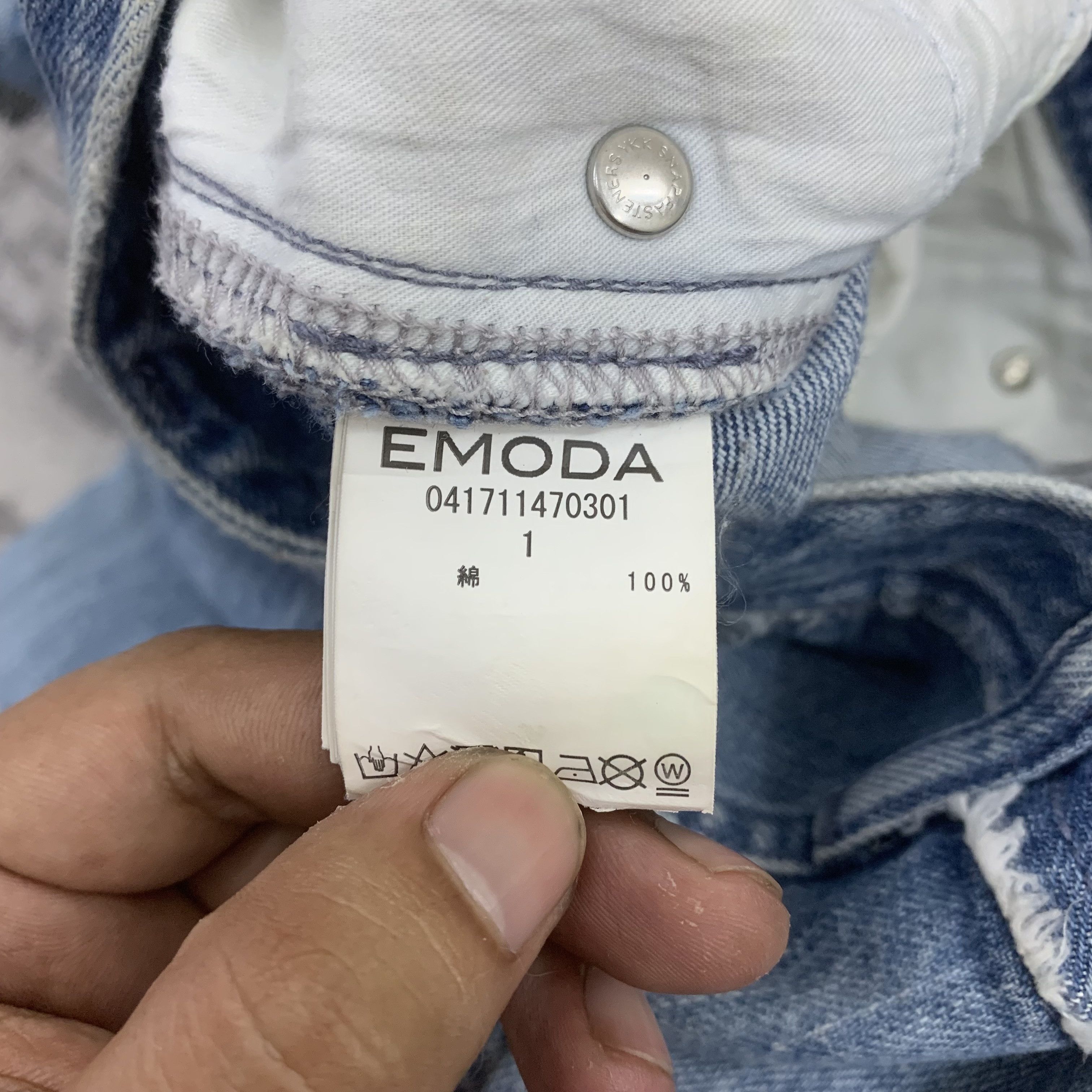 Japanese Brand Tiny Waist Blue Jeans Flared Distressed Faded Womens Denim Size 25" / US 0 / IT 36 - 9 Thumbnail