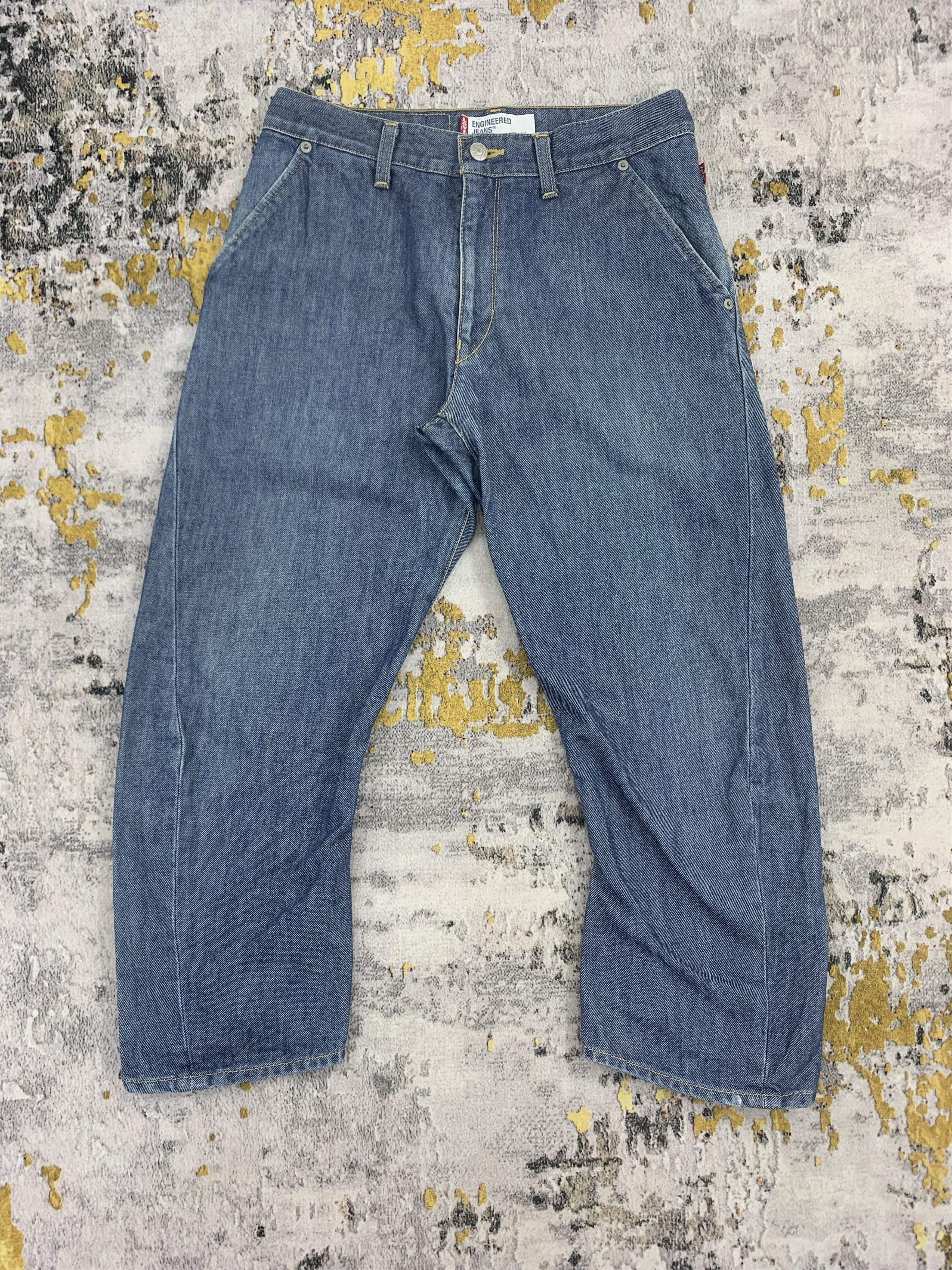 Levi's Levis Engineered Jeans Cropped High Waist Jeans Ankle Snap Size US 29 - 1 Thumbnail