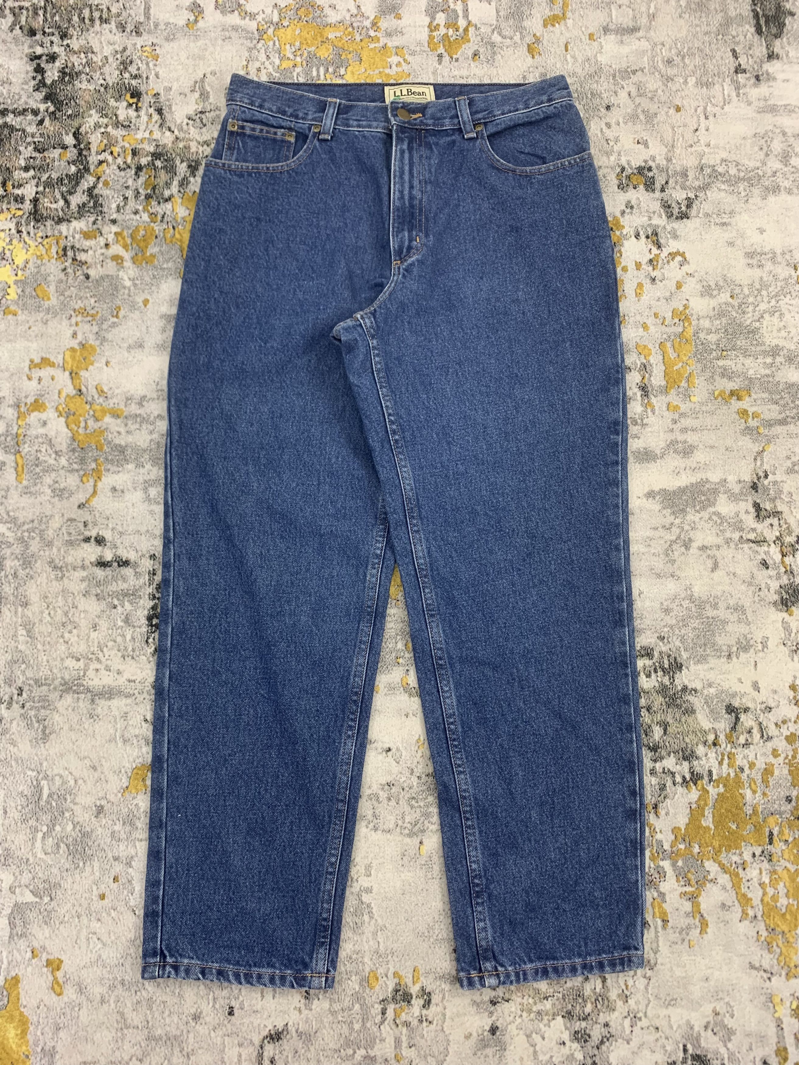 L.L. Bean LL Beans Blue Wash Jeans Curvy High Waist Skinny Size 30" / US 8 / IT 44 - 1 Thumbnail