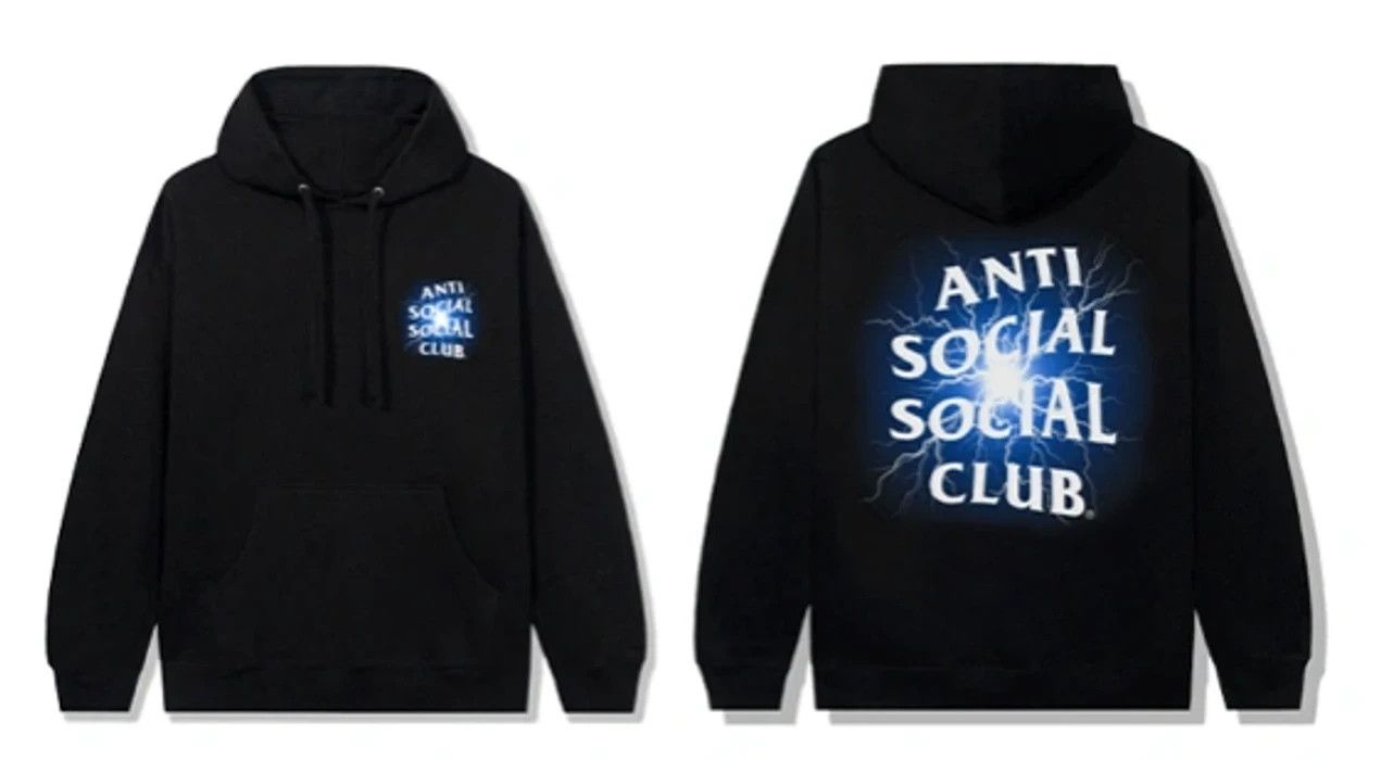 Anti social social club Pain black hoodie(Glow in the Dark)