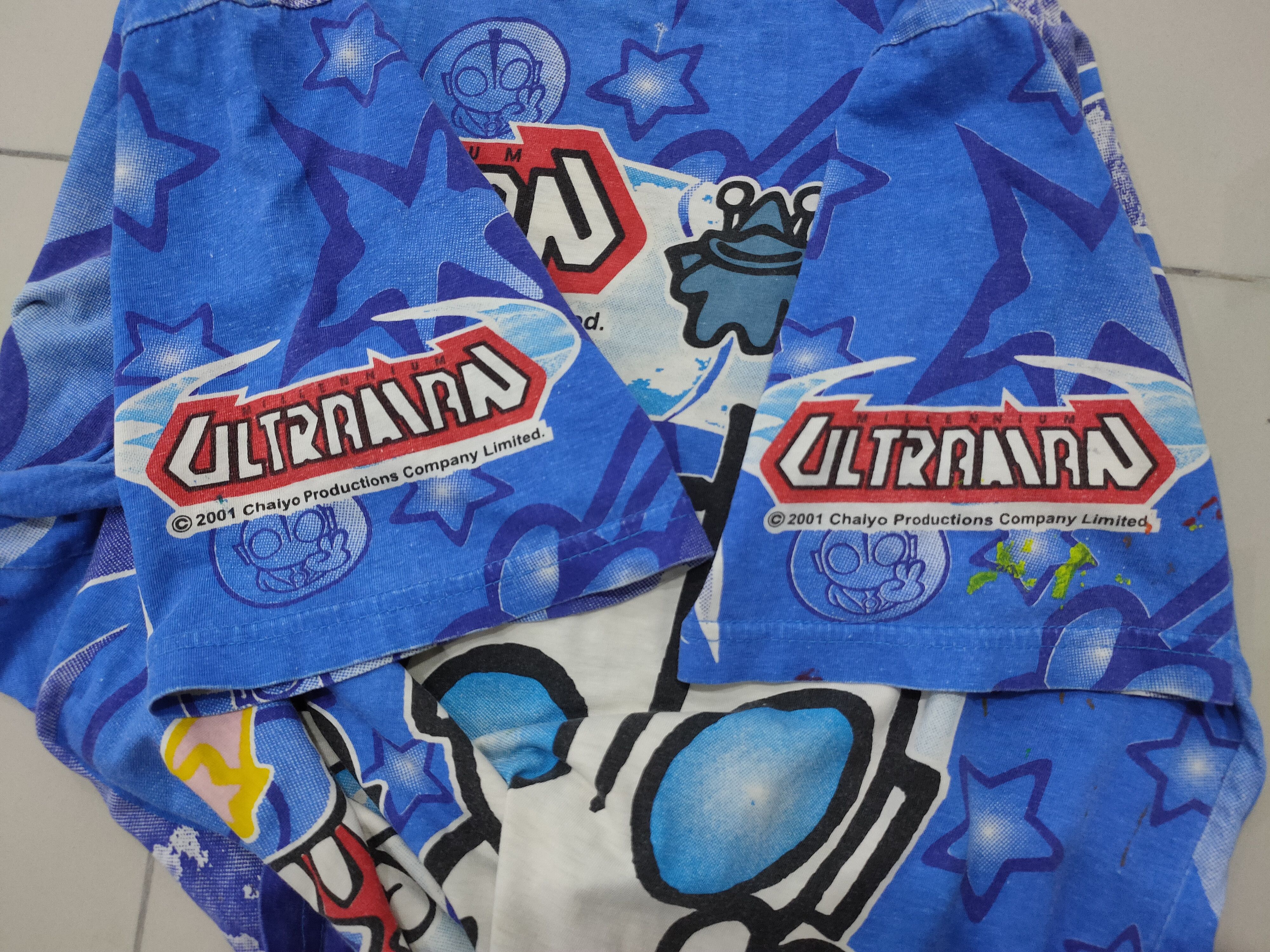 Vintage Rare Vintage Ultraman Cartoon Fullprint tshirt Size US S / EU 44-46 / 1 - 6 Thumbnail