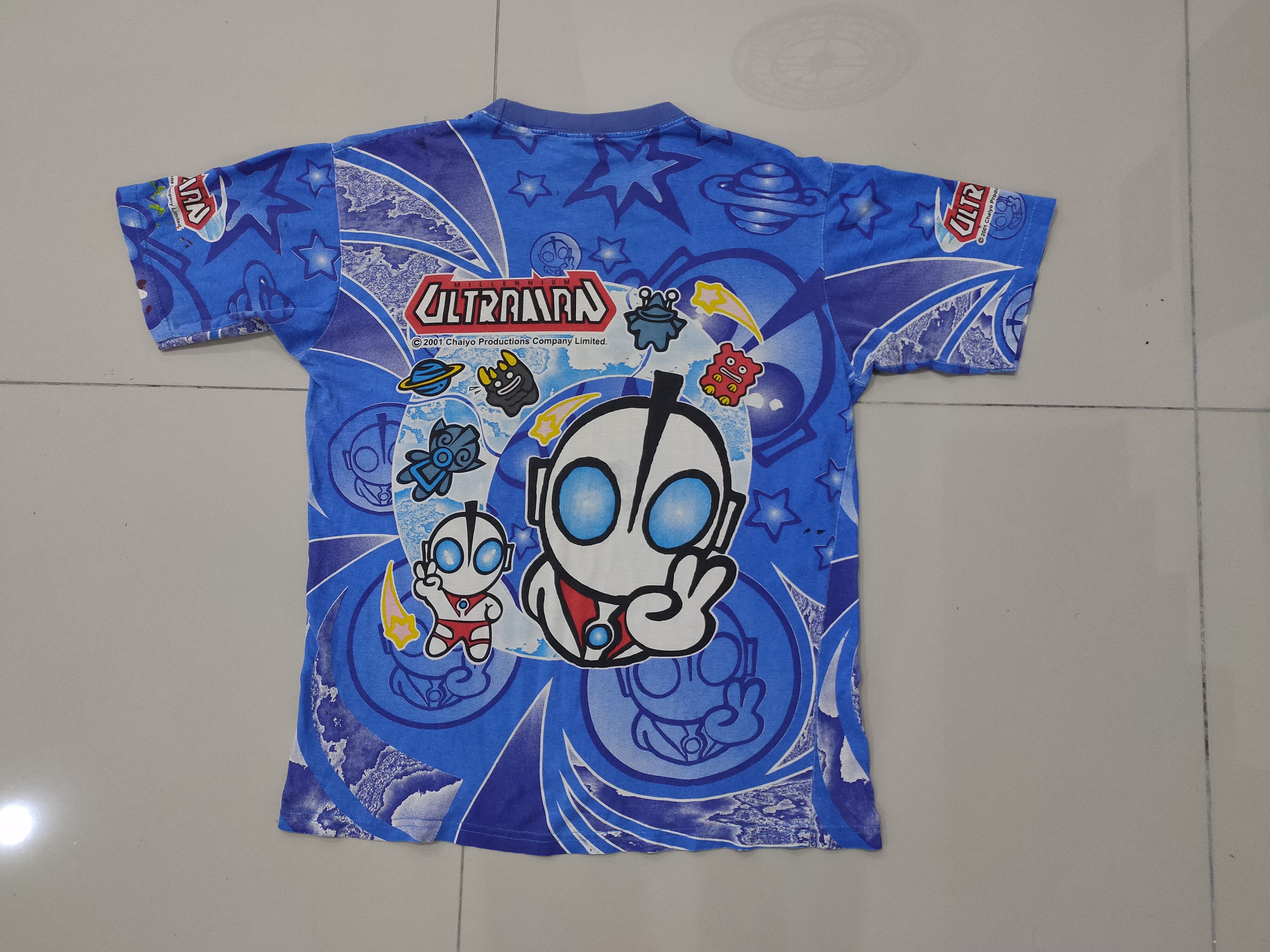 Vintage Rare Vintage Ultraman Cartoon Fullprint tshirt Size US S / EU 44-46 / 1 - 7 Thumbnail