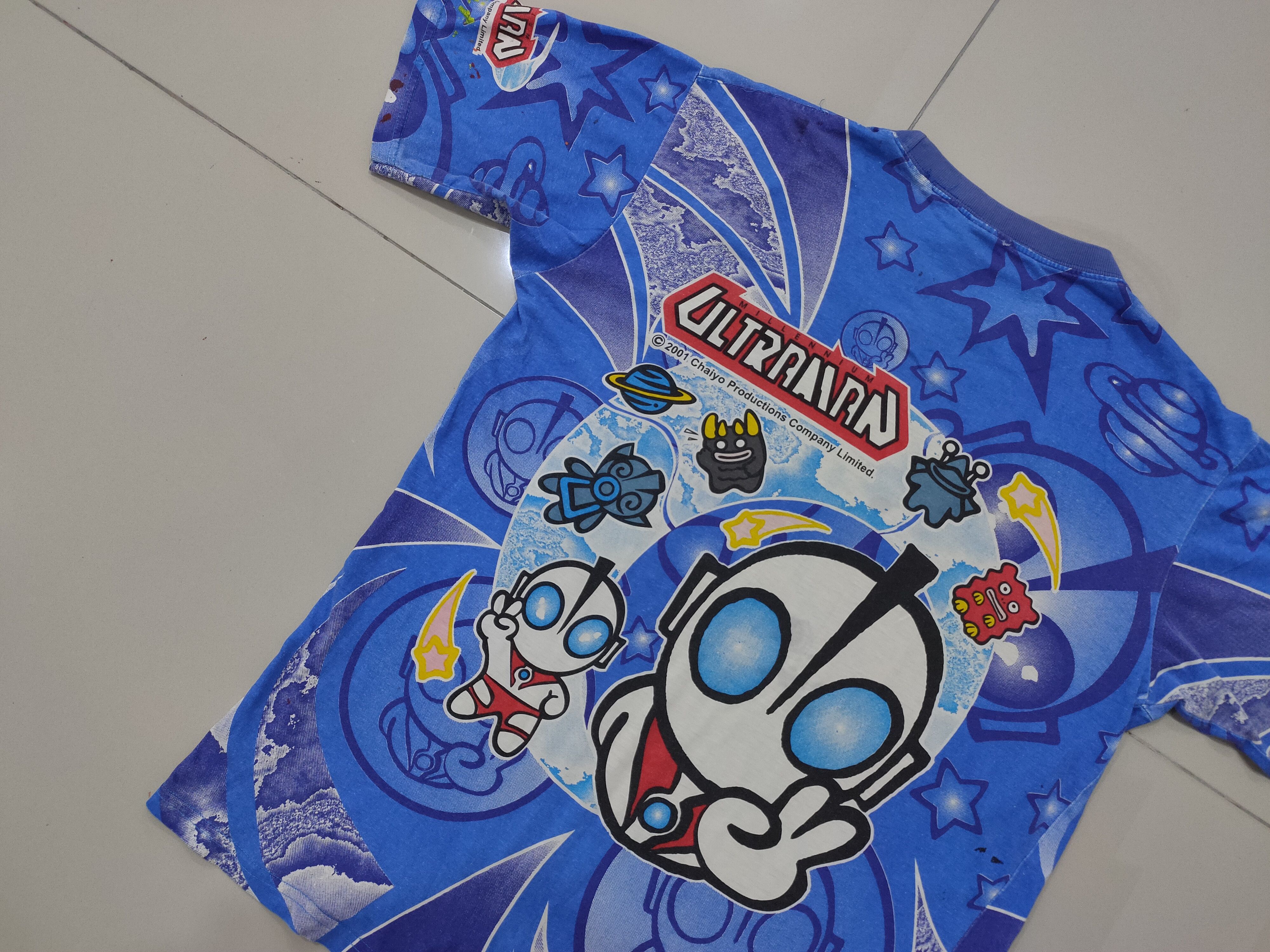 Vintage Rare Vintage Ultraman Cartoon Fullprint tshirt Size US S / EU 44-46 / 1 - 9 Thumbnail