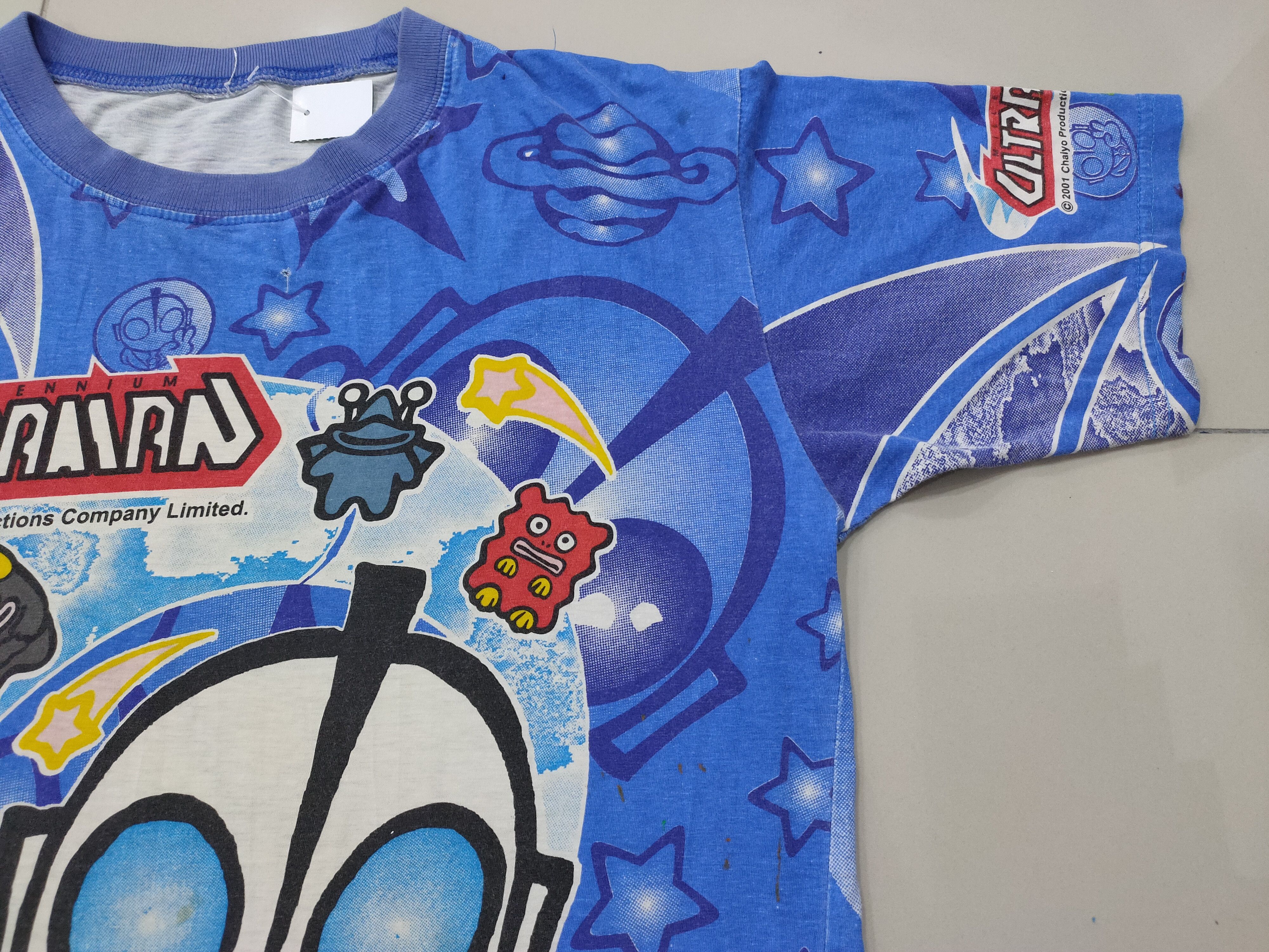 Vintage Rare Vintage Ultraman Cartoon Fullprint tshirt Size US S / EU 44-46 / 1 - 4 Thumbnail