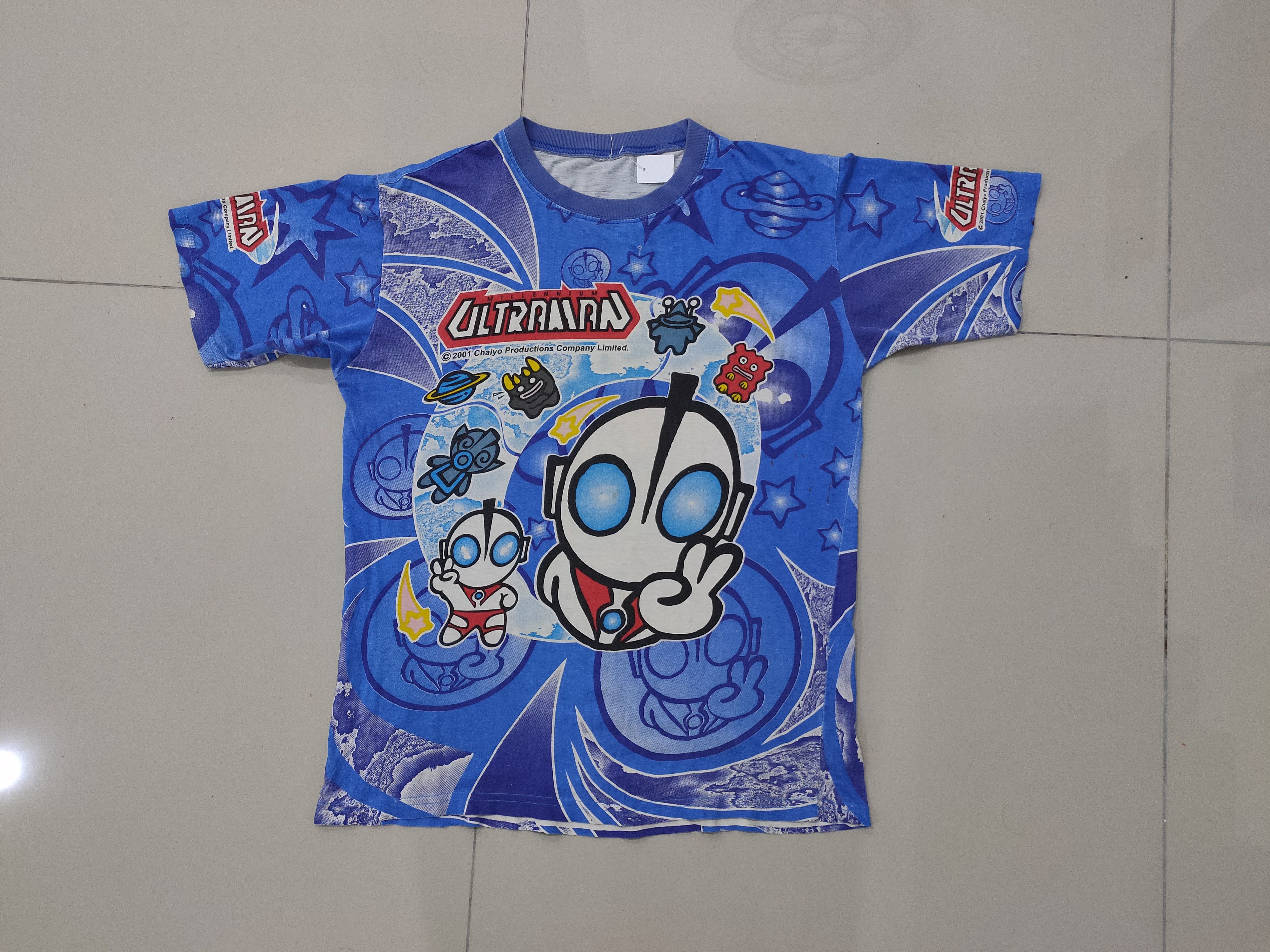 Rare Vintage Ultraman Cartoon Fullprint tshirt