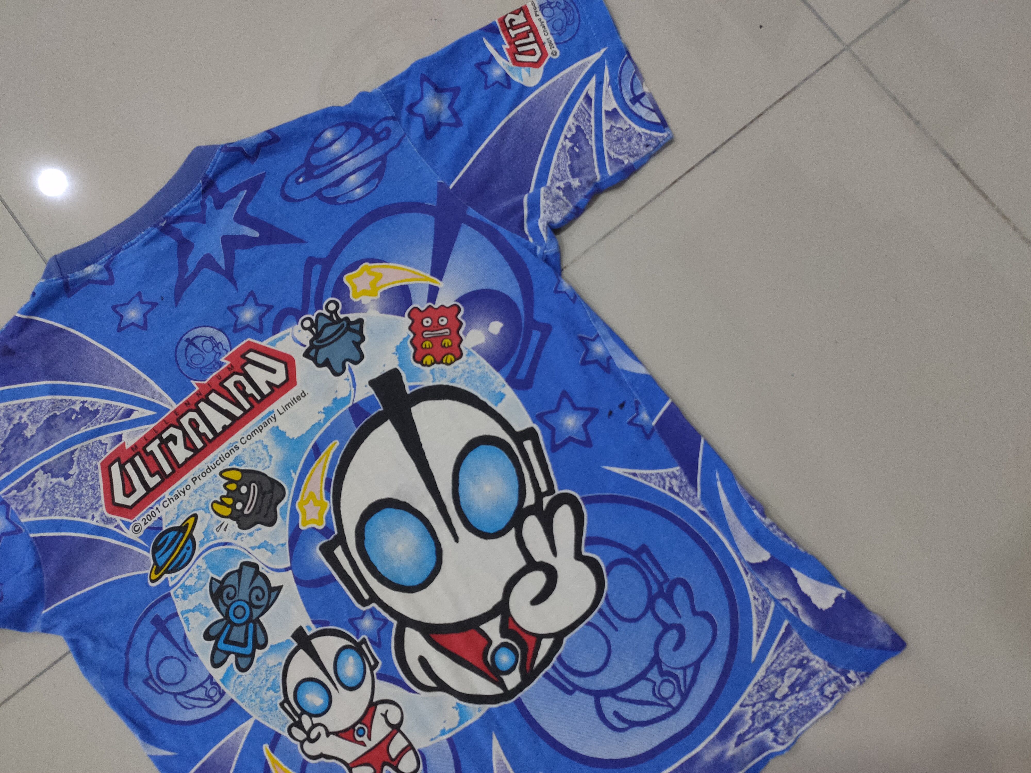 Vintage Rare Vintage Ultraman Cartoon Fullprint tshirt Size US S / EU 44-46 / 1 - 8 Thumbnail