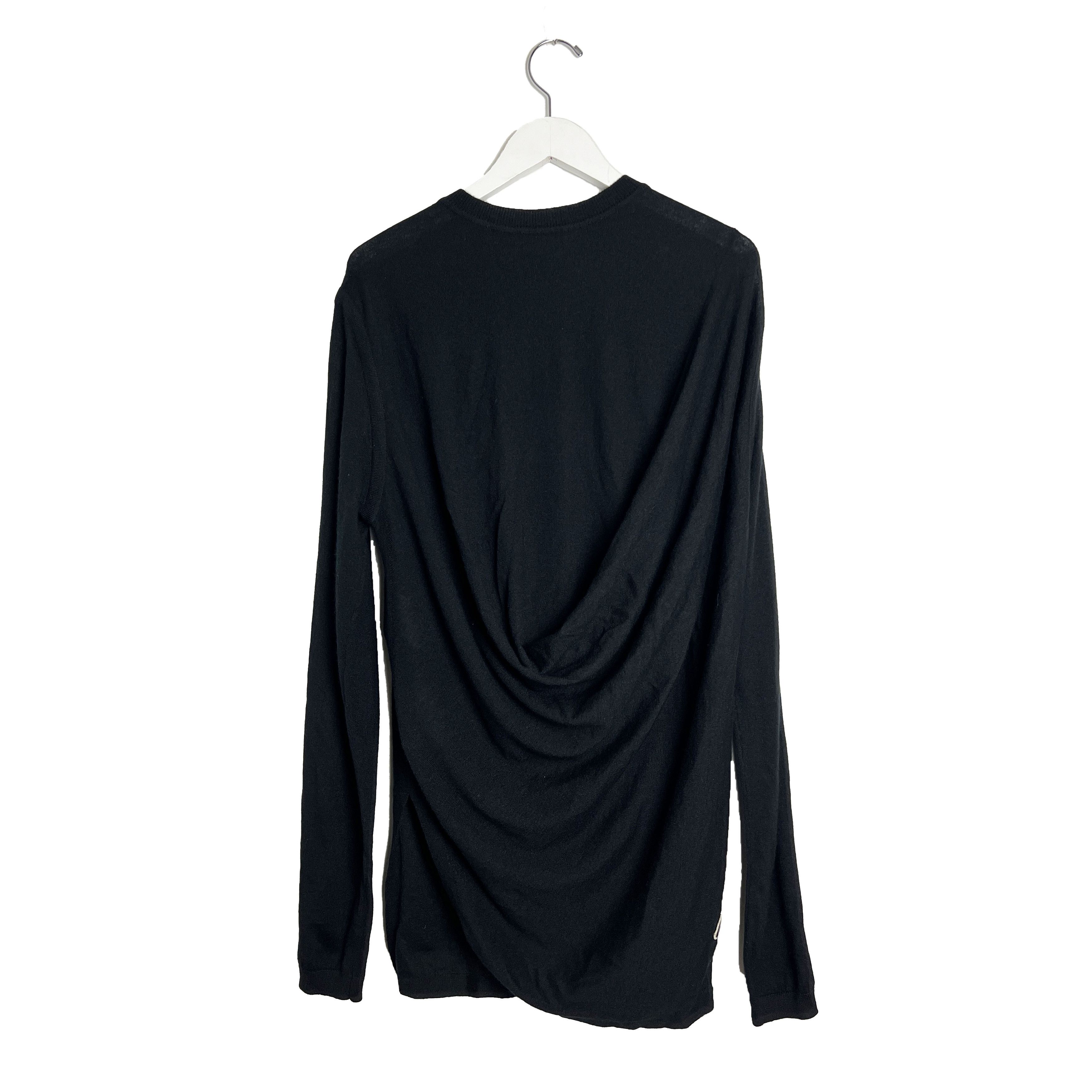 Moncler × Rick Owens Draped Cashmere Sweater Size S / US 4 / IT 40 - 1 Thumbnail