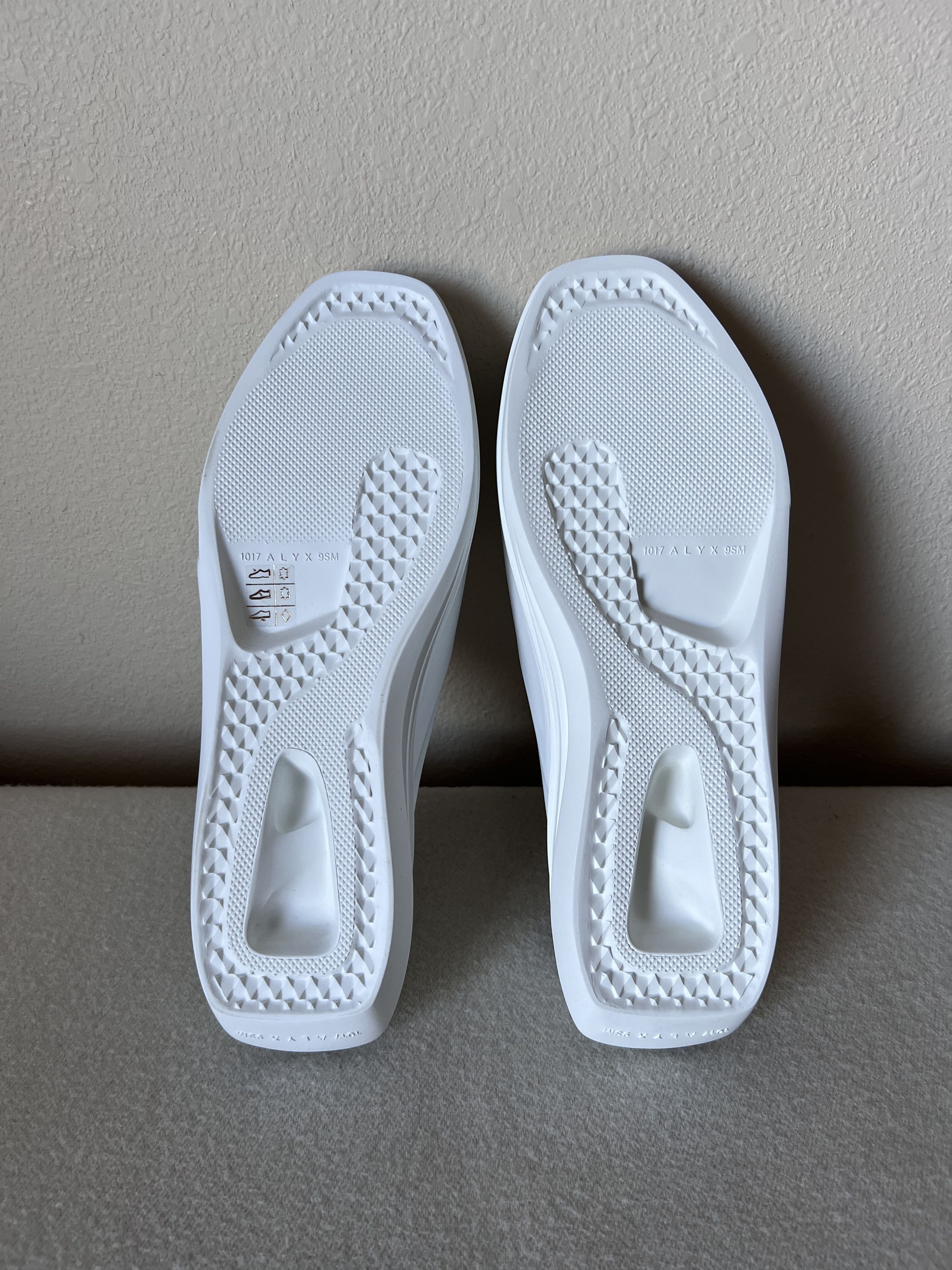1017 Alyx 9SM White Mono Slides