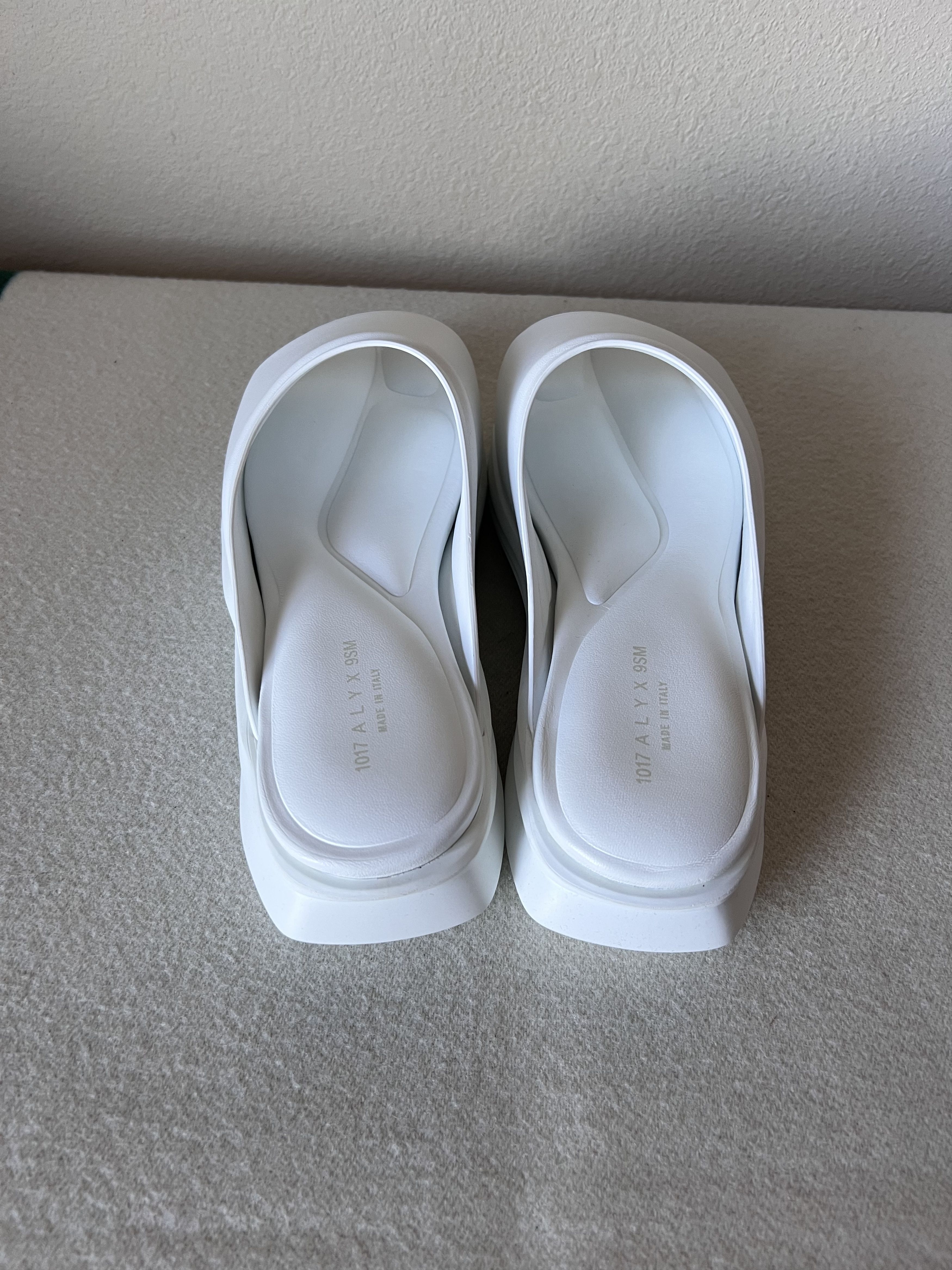 1017 Alyx 9SM White Mono Slides