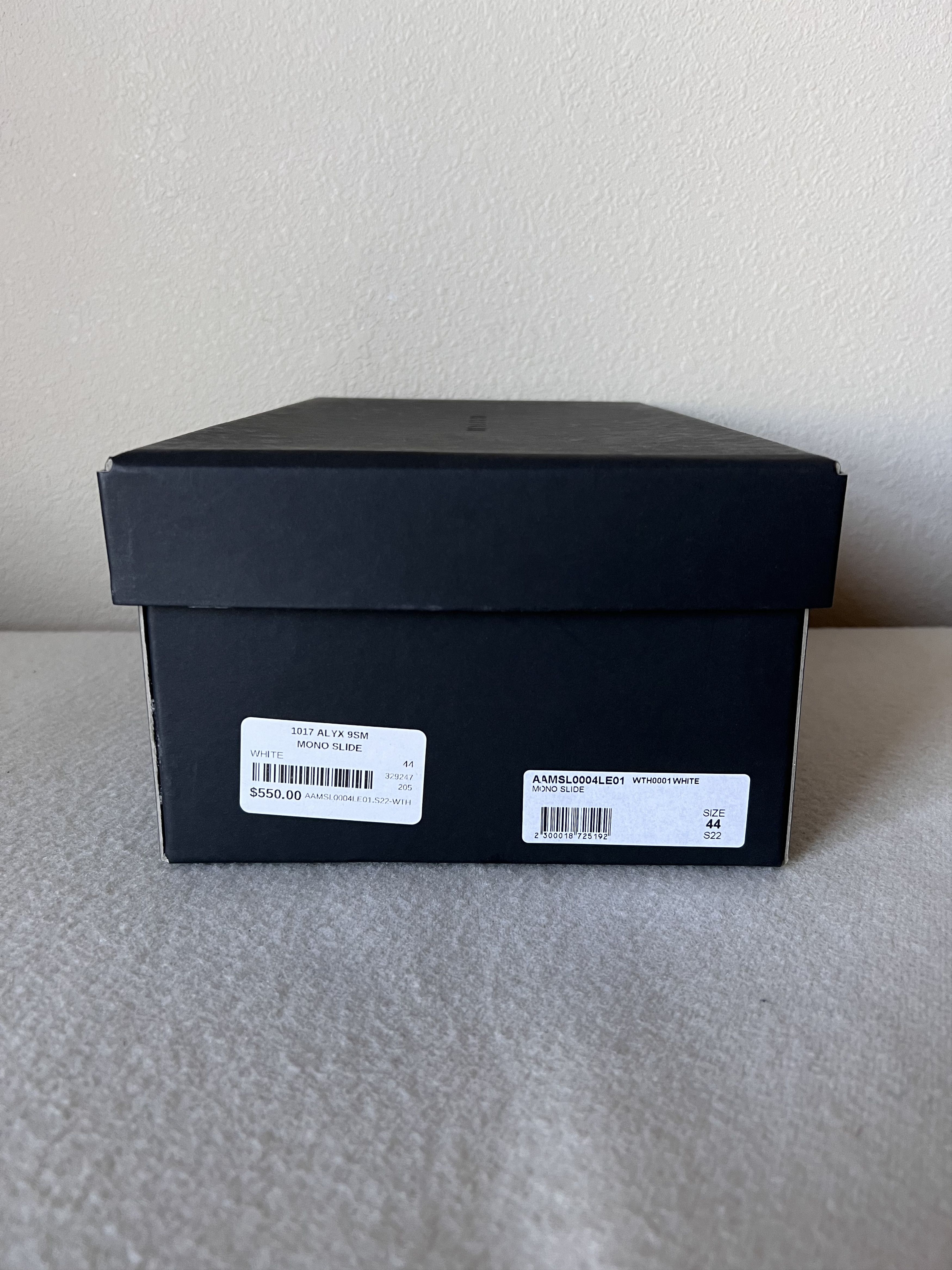 1017 Alyx 9SM White Mono Slides