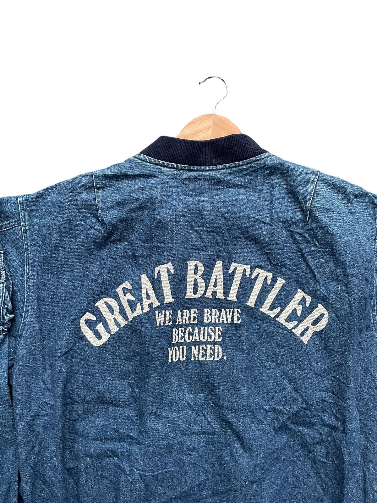 Japanese Brand Sunlucas x King Jonathan Bomber Denim Jacket Size US XXL / EU 58 / 5 - 9 Thumbnail