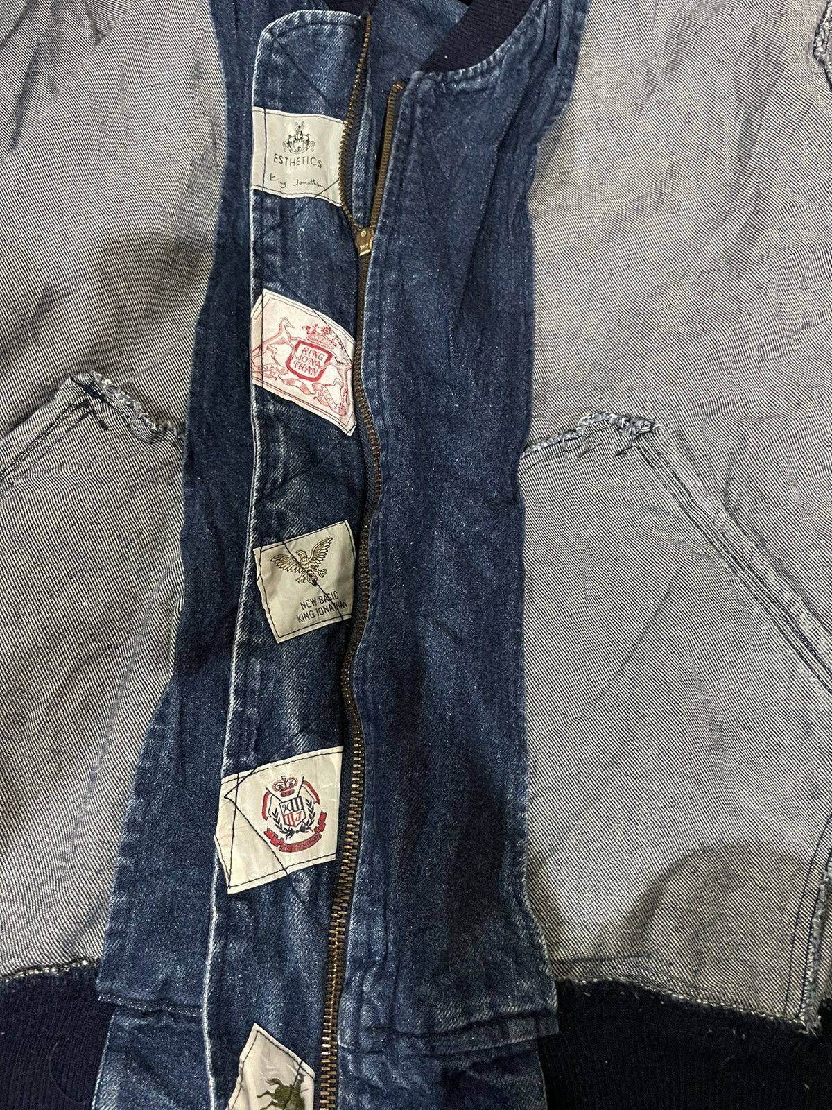 Japanese Brand Sunlucas x King Jonathan Bomber Denim Jacket Size US XXL / EU 58 / 5 - 10 Thumbnail