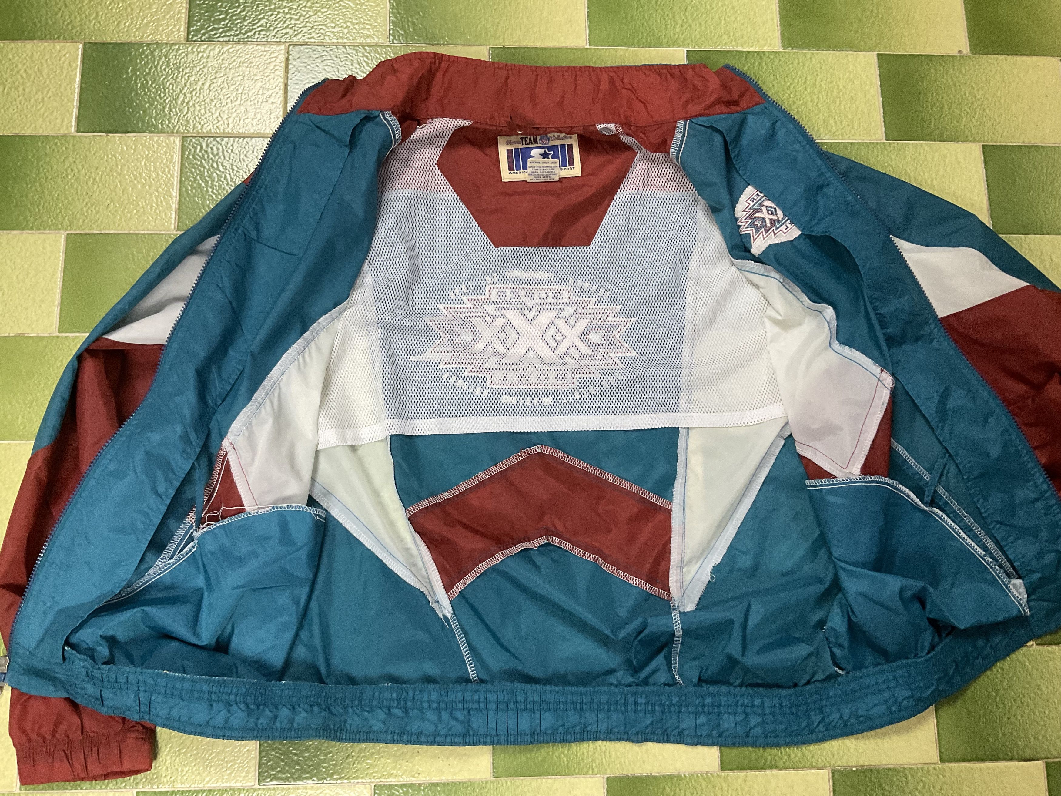Starter Vintage NFL 1996 Super Bowl XXX Windbreaker Jacket Size US M / EU 48-50 / 2 - 5 Thumbnail