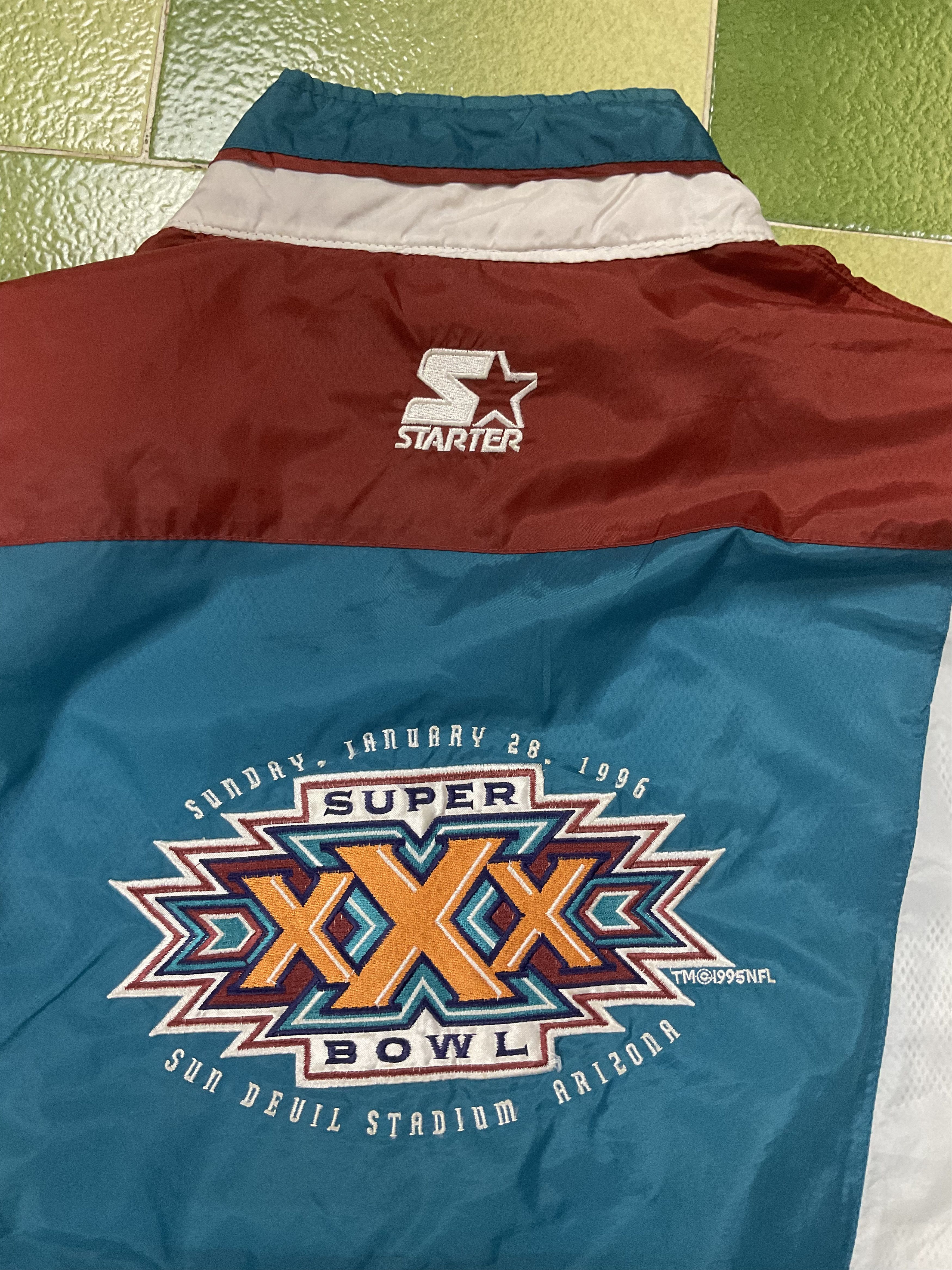 Starter Vintage NFL 1996 Super Bowl XXX Windbreaker Jacket Size US M / EU 48-50 / 2 - 4 Thumbnail