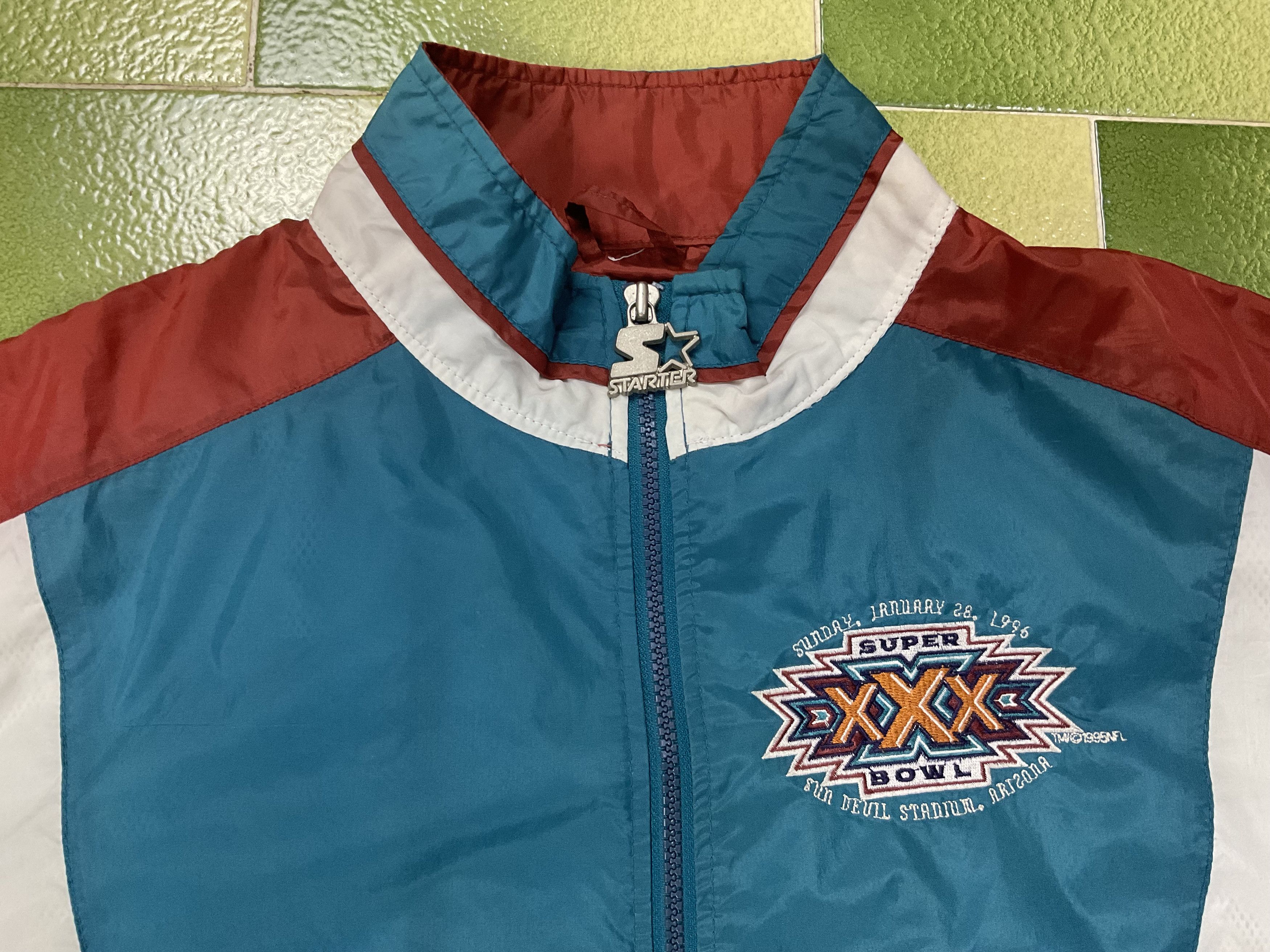 Starter Vintage NFL 1996 Super Bowl XXX Windbreaker Jacket Size US M / EU 48-50 / 2 - 3 Thumbnail