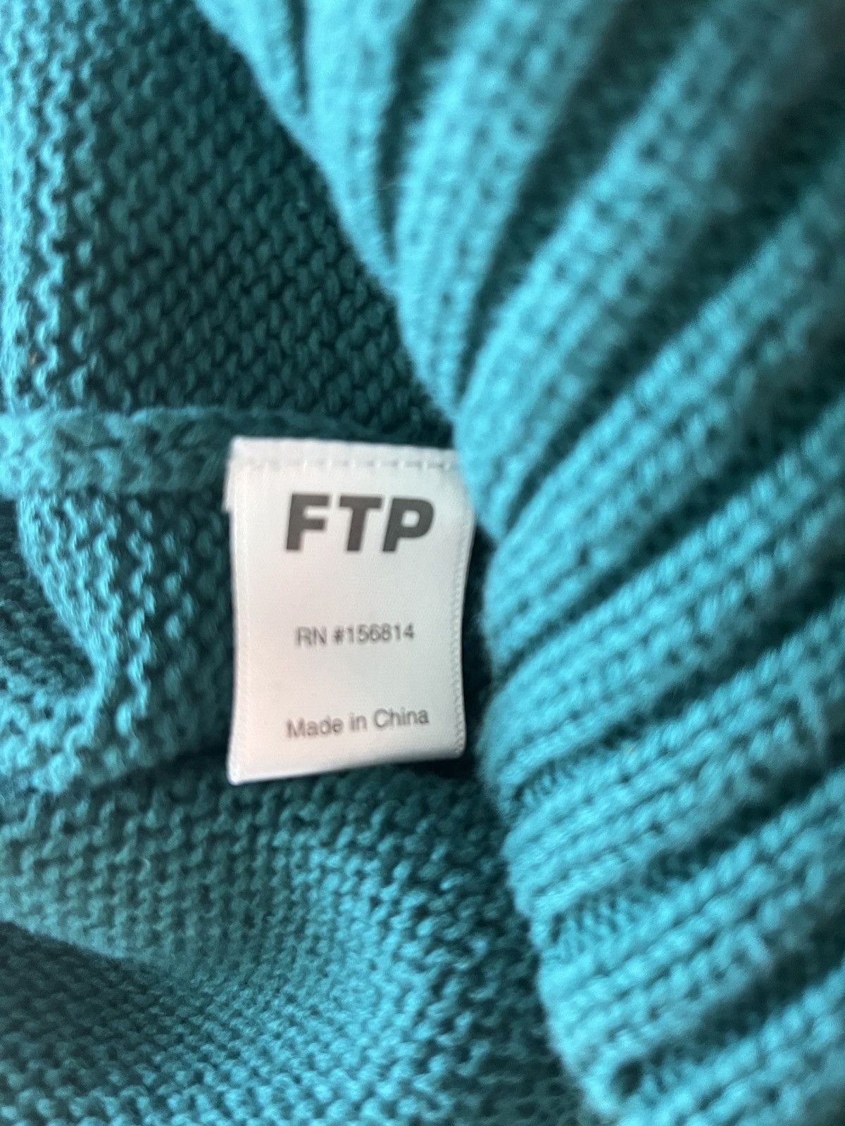 Fuck The Population FTP Fuck the Population Spell Out Sweater Blue Green L Size US L / EU 52-54 / 3 - 6 Thumbnail