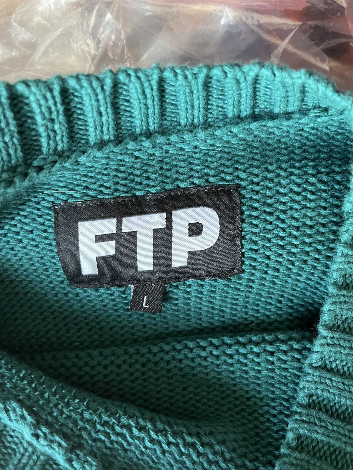 Fuck The Population FTP Fuck the Population Spell Out Sweater Blue Green L Size US L / EU 52-54 / 3 - 5 Thumbnail