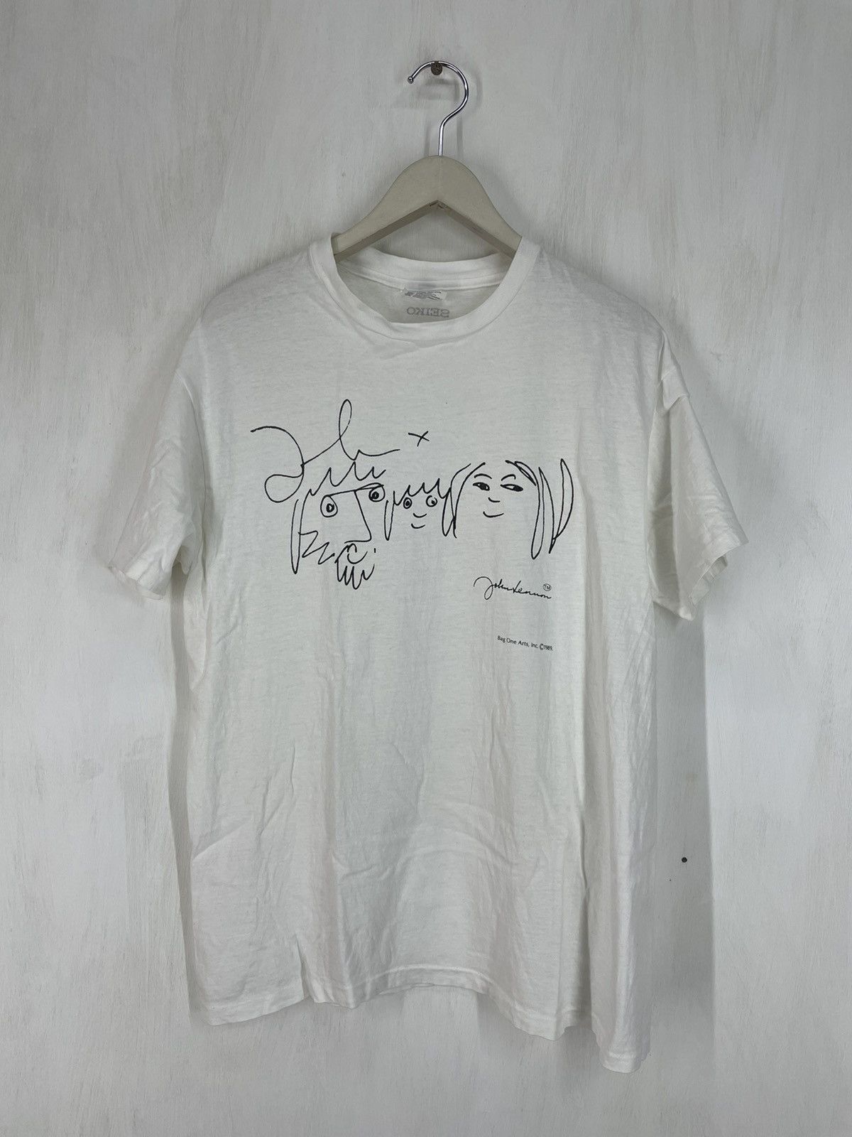 Band Tees Vintage 80s Bag One Art John Lenon Seiko t shirt Size US L / EU 52-54 / 3 - 1 Thumbnail