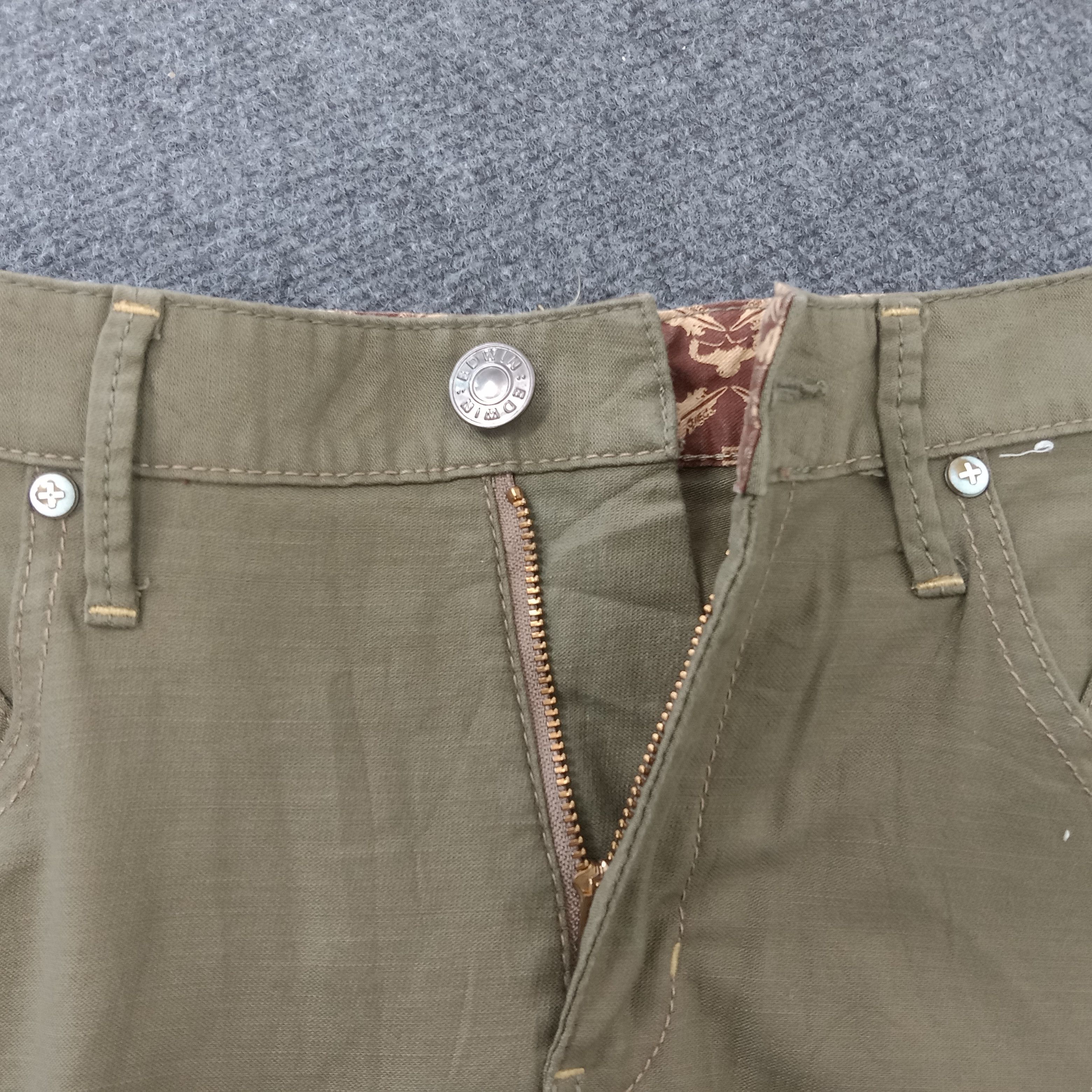 Edwin × Japanese Brand × Vintage Edwin Japanese Style Cargo Pocket Pants Size US 32 / EU 48 - 7 Thumbnail