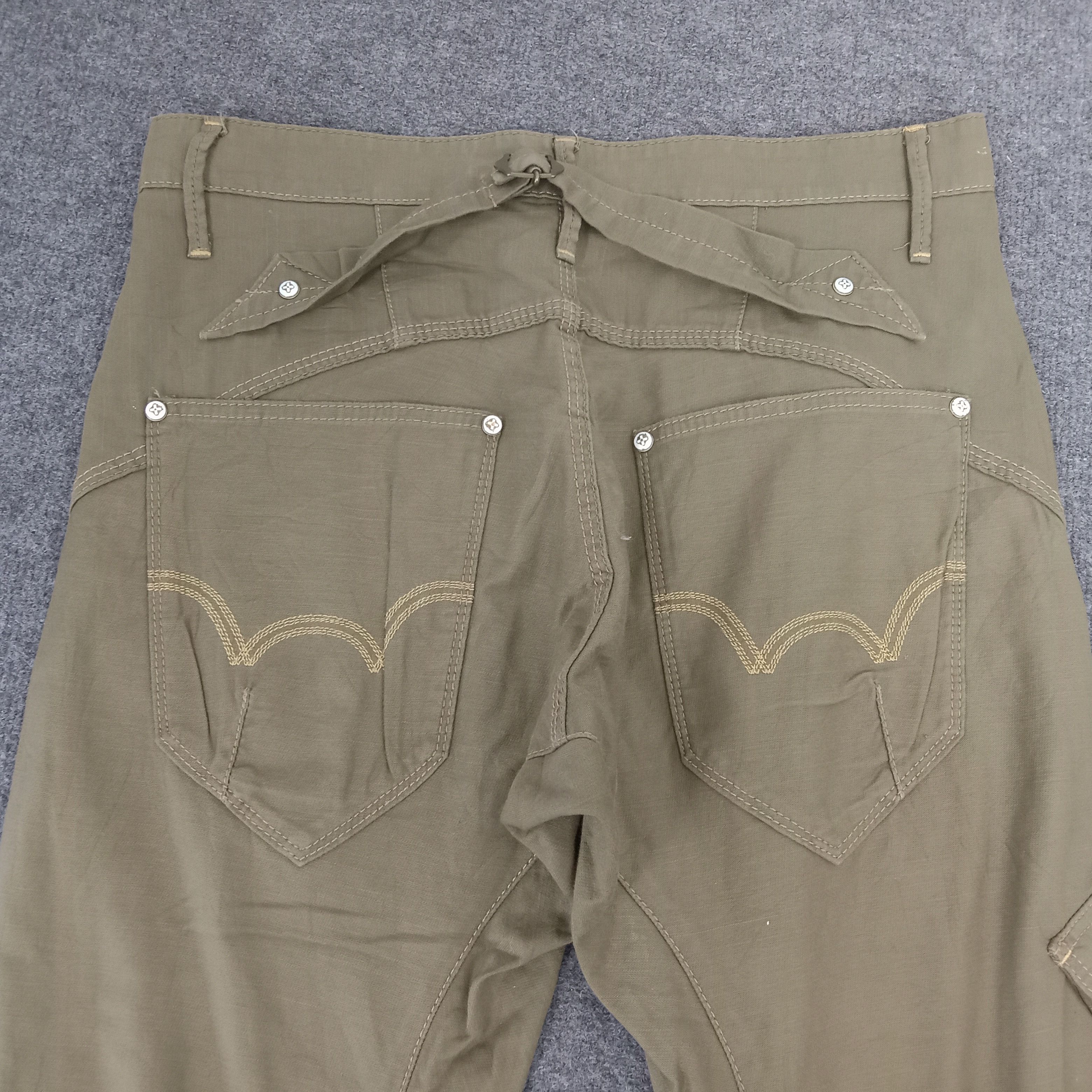 Edwin × Japanese Brand × Vintage Edwin Japanese Style Cargo Pocket Pants Size US 32 / EU 48 - 6 Thumbnail