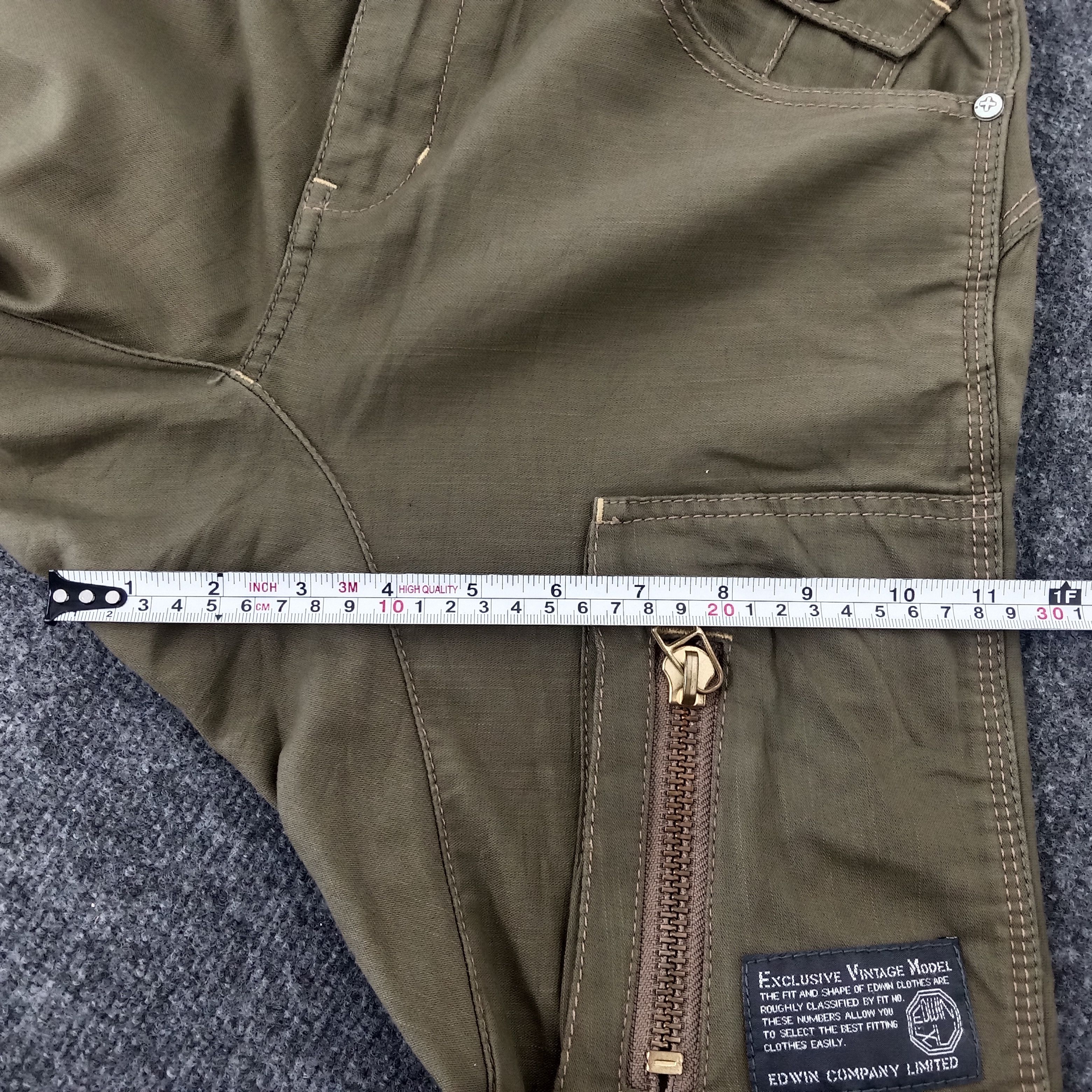 Edwin × Japanese Brand × Vintage Edwin Japanese Style Cargo Pocket Pants Size US 32 / EU 48 - 15 Thumbnail