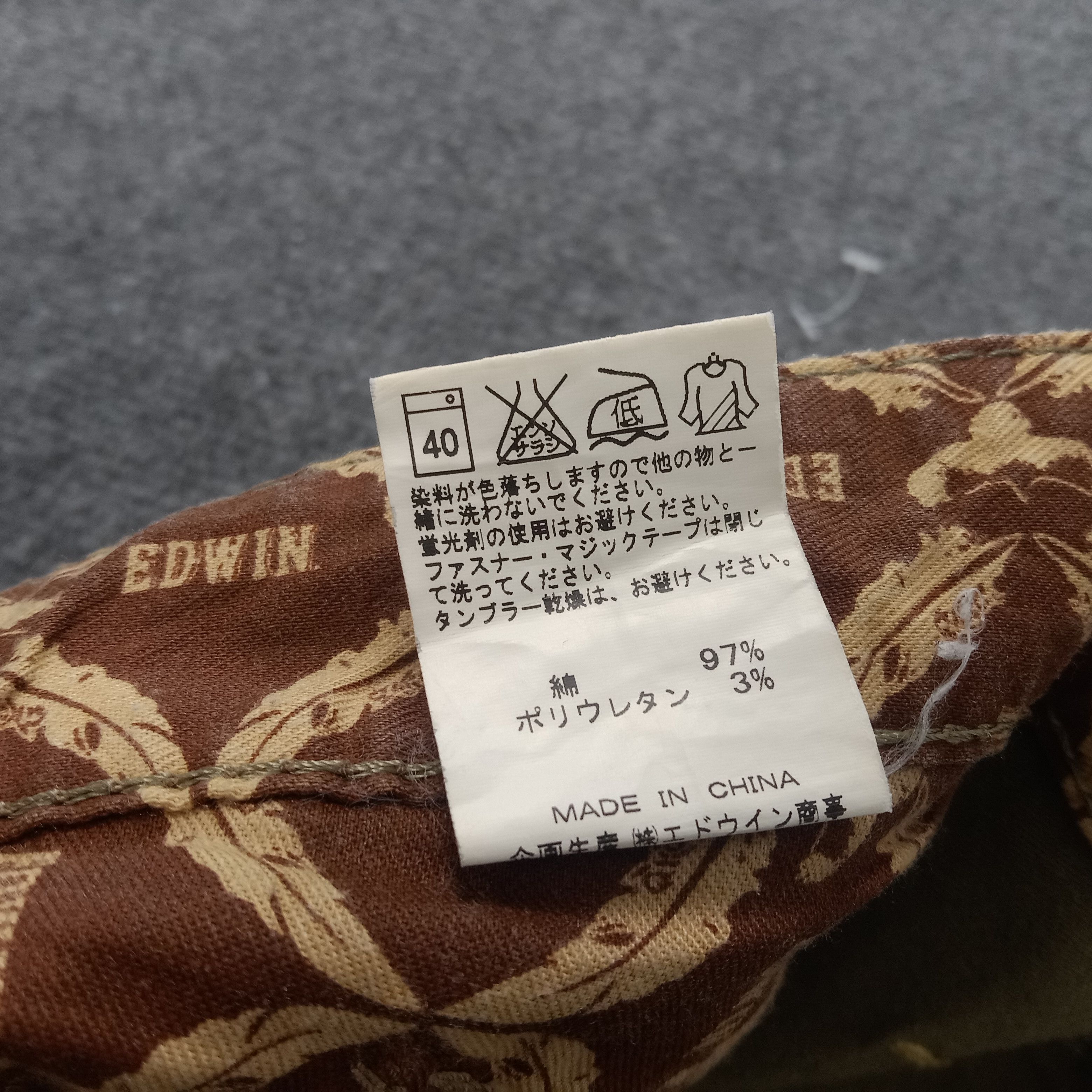 Edwin × Japanese Brand × Vintage Edwin Japanese Style Cargo Pocket Pants Size US 32 / EU 48 - 9 Thumbnail