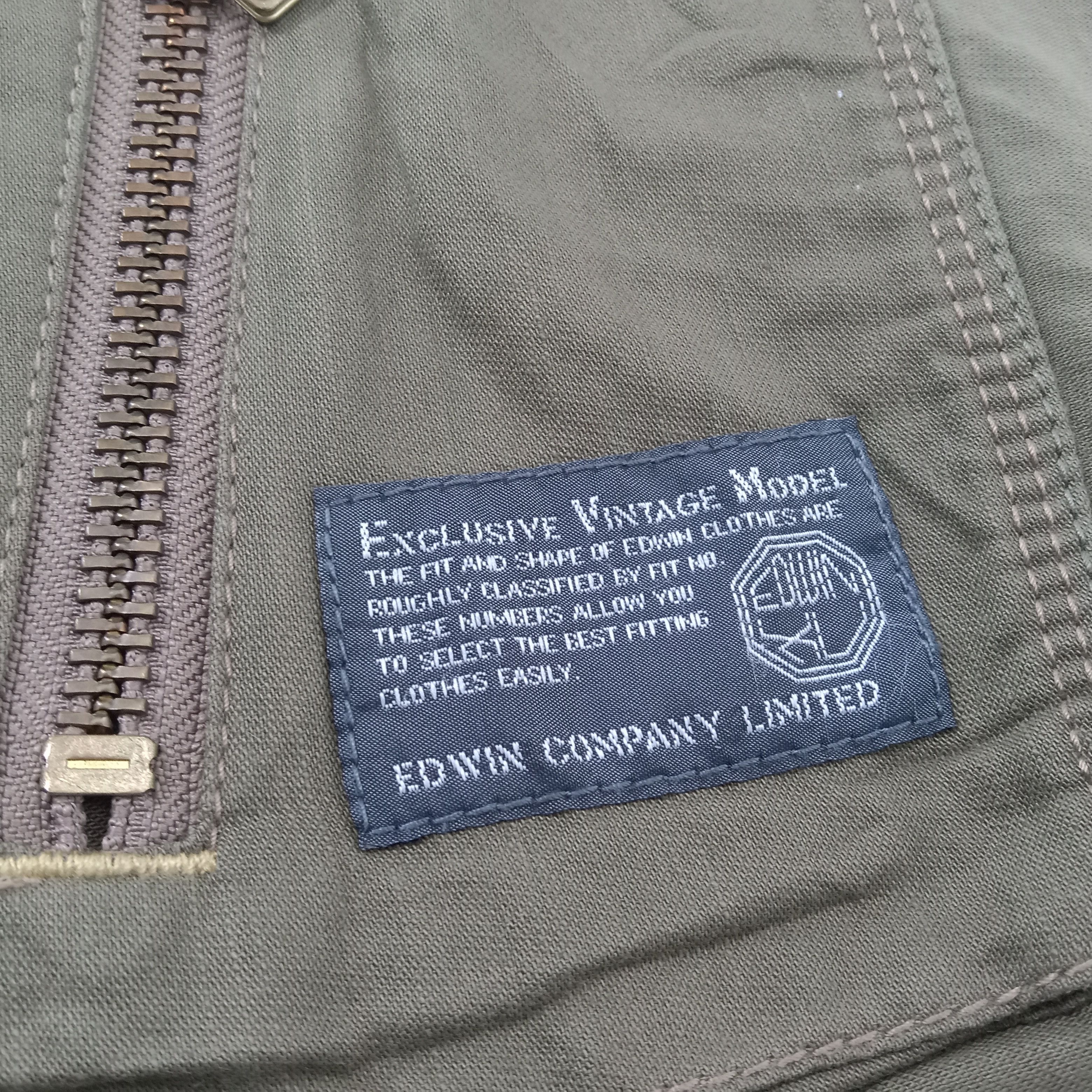 Edwin × Japanese Brand × Vintage Edwin Japanese Style Cargo Pocket Pants Size US 32 / EU 48 - 11 Thumbnail
