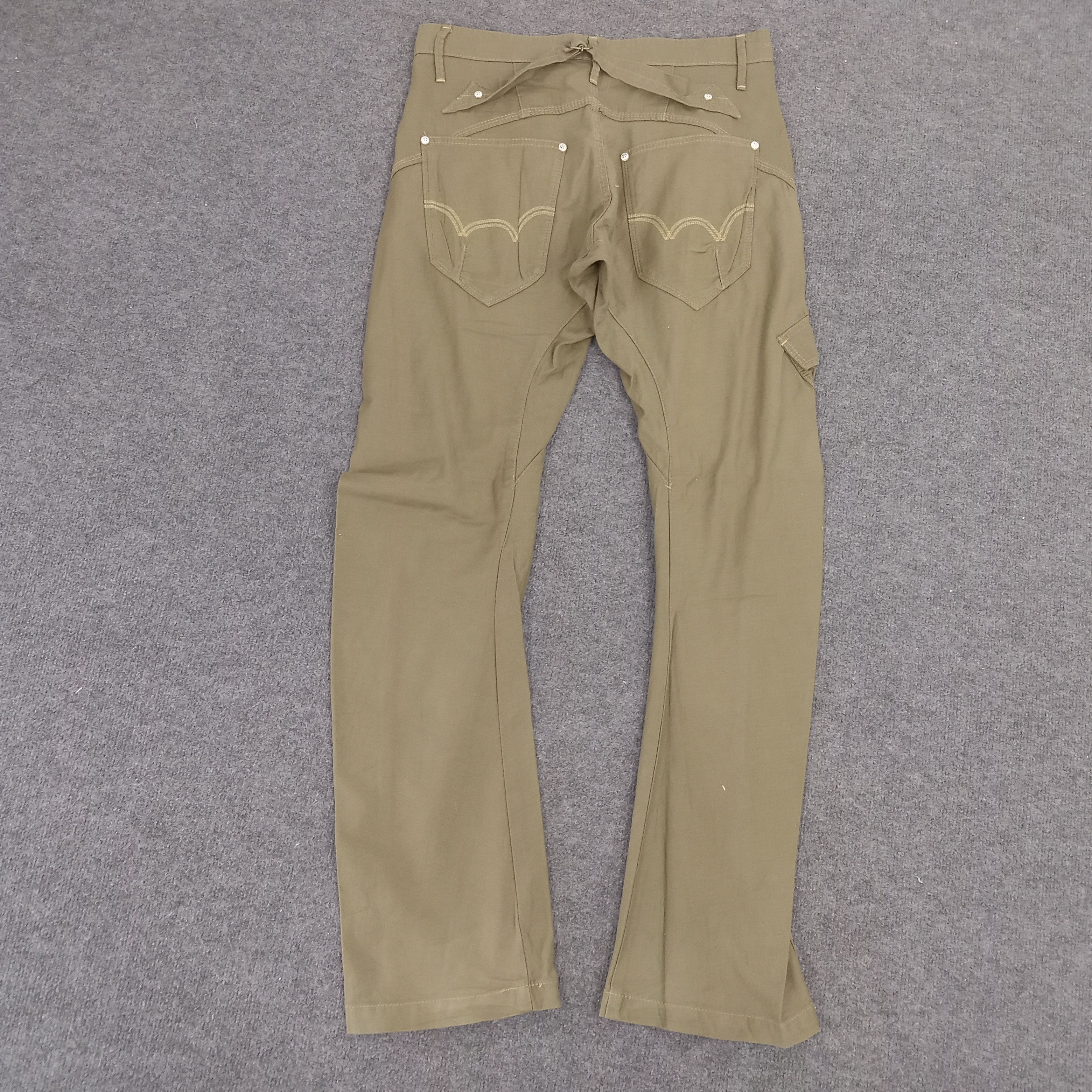 Edwin × Japanese Brand × Vintage Edwin Japanese Style Cargo Pocket Pants Size US 32 / EU 48 - 2 Thumbnail