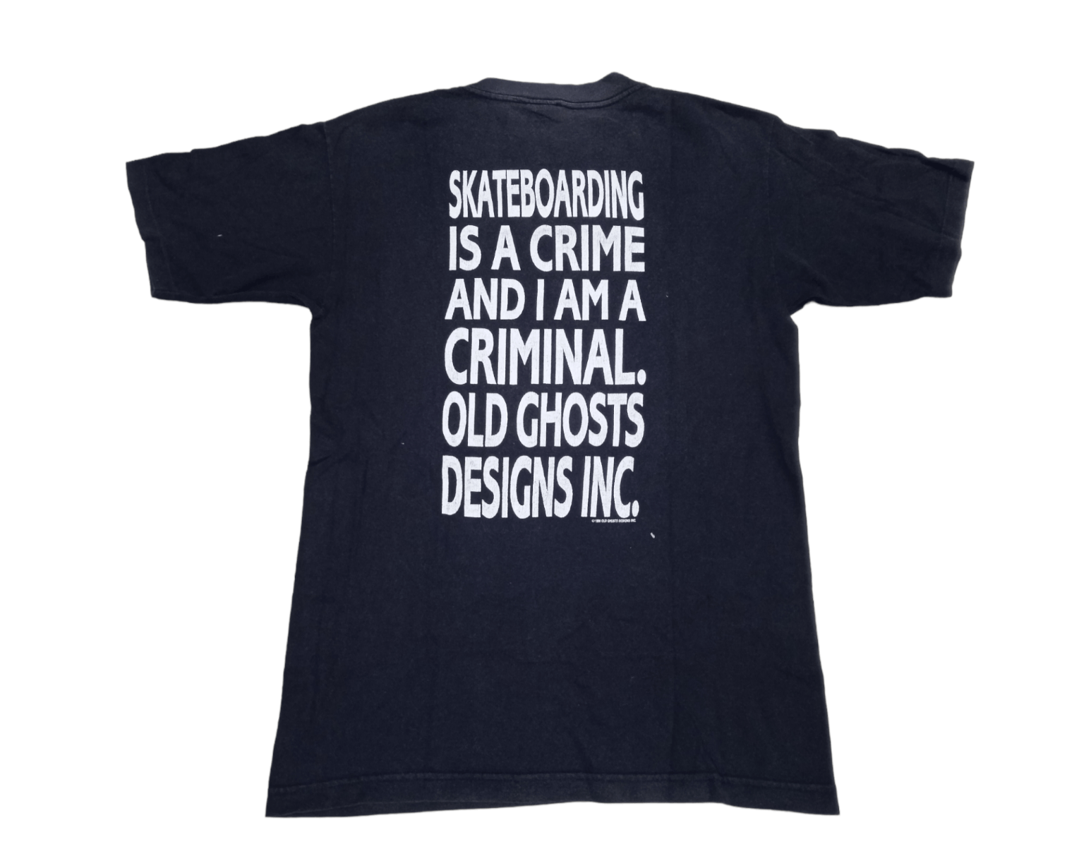 Vintage Vintage 90s Old Ghost Designs 1990 T-Shirt Thrasher Skate Size US M / EU 48-50 / 2 - 2 Thumbnail