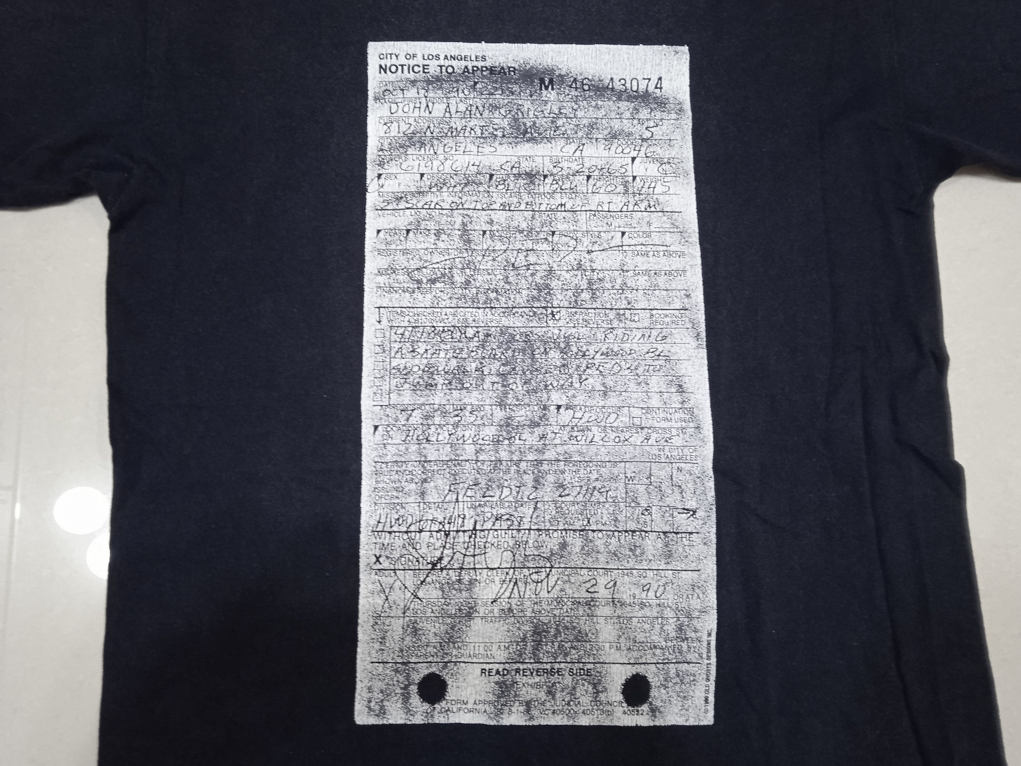 Vintage Vintage 90s Old Ghost Designs 1990 T-Shirt Thrasher Skate Size US M / EU 48-50 / 2 - 4 Thumbnail