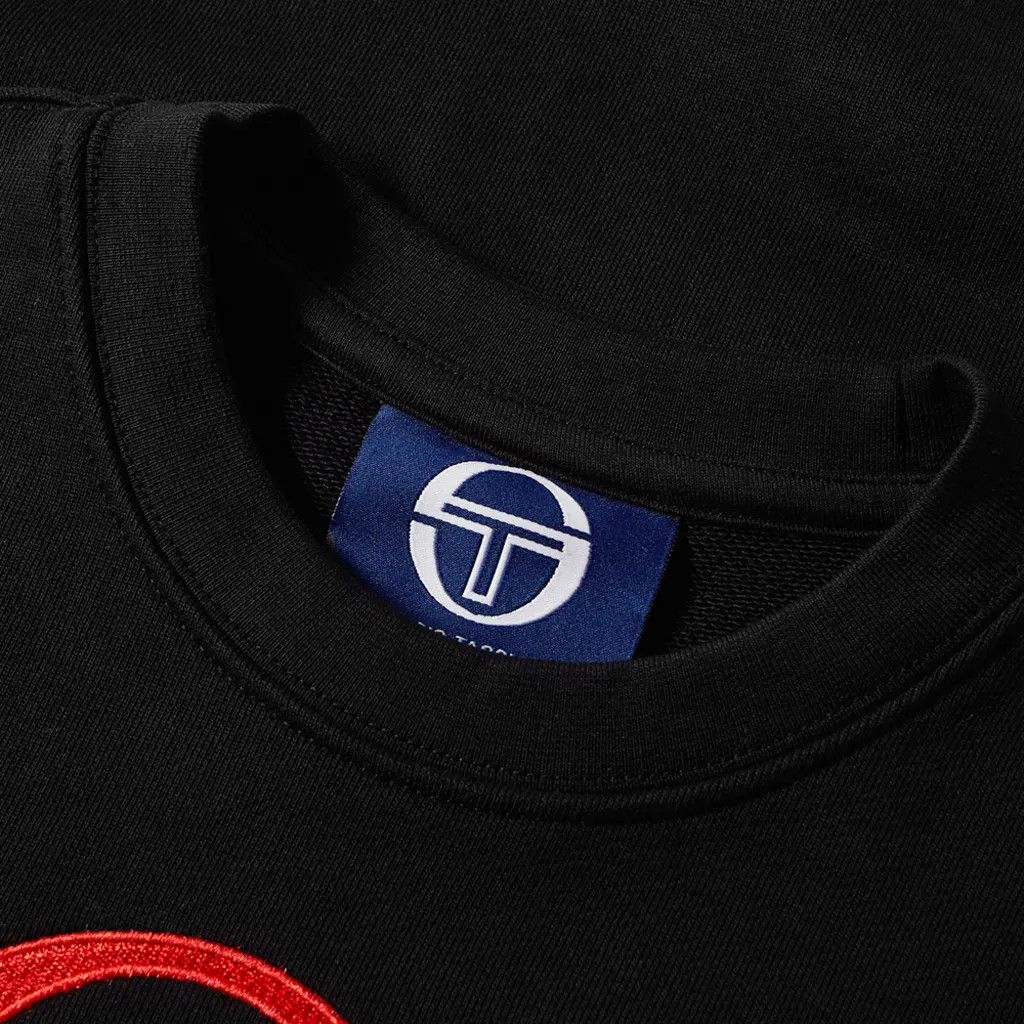 Gosha Rubchinskiy × Sergio Tacchini Sergio Tacchini Black Logo Sweatshirt SS17 Size US M / EU 48-50 / 2 - 5 Thumbnail