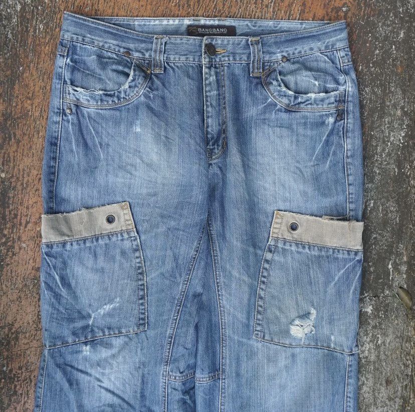 Beauty Beast × Hysteric Glamour × PPFM distressed denim japanese cargo ripped jeans Size US 38 / EU 54 - 2 Thumbnail