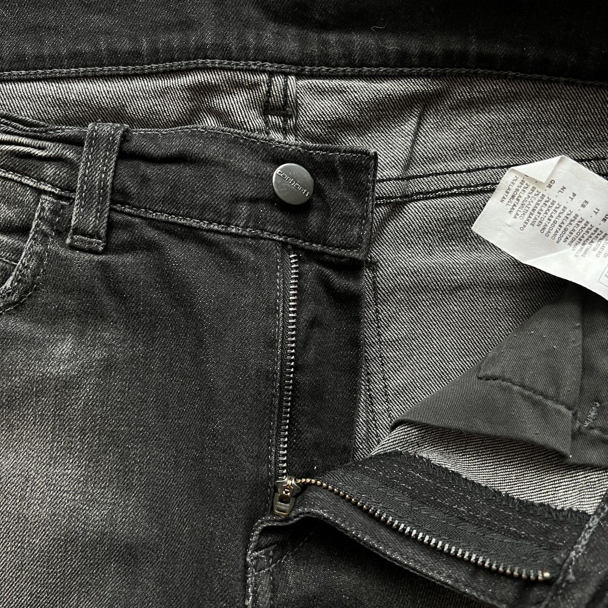 Carhartt Wip Carhartt WIP Slim Black Denim Jeans 29x32 Size US 29 - 4 Thumbnail