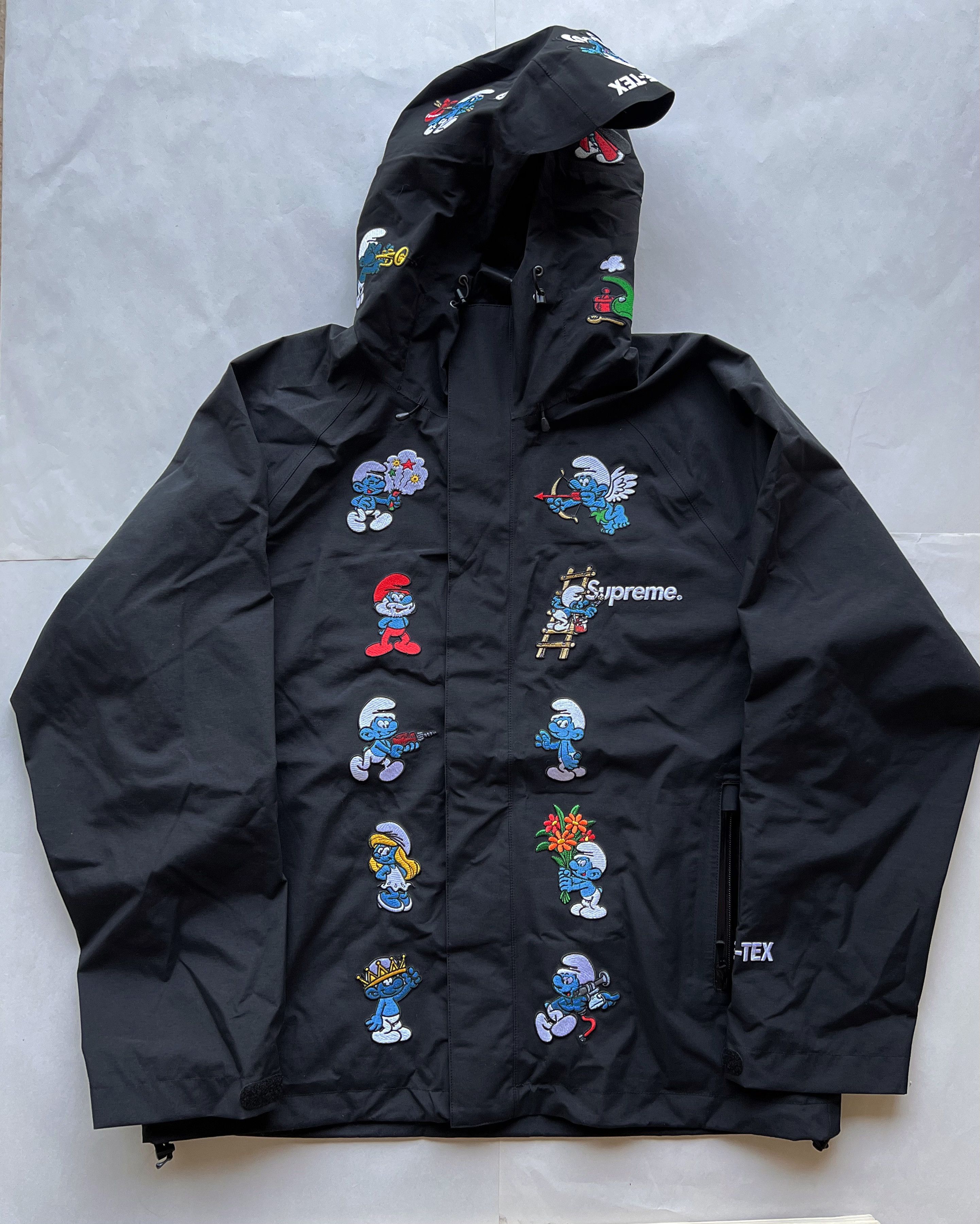 Supreme Supreme Smurfs GORE-TEX Shell Jacket Black | Grailed