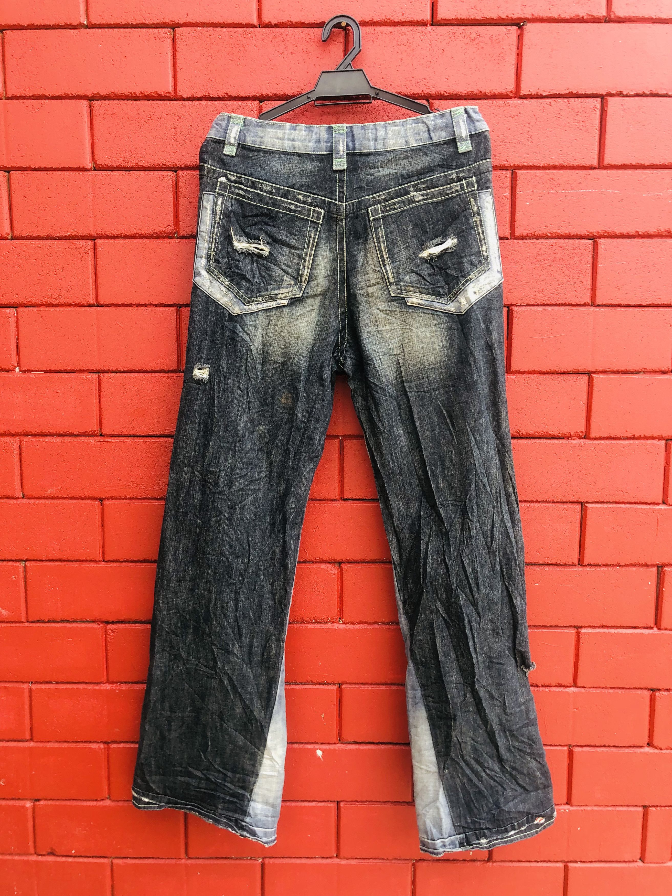 Japanese Brand Vintage Japanese Designer Distressed Travis Scott Style Size 31" - 2 Thumbnail