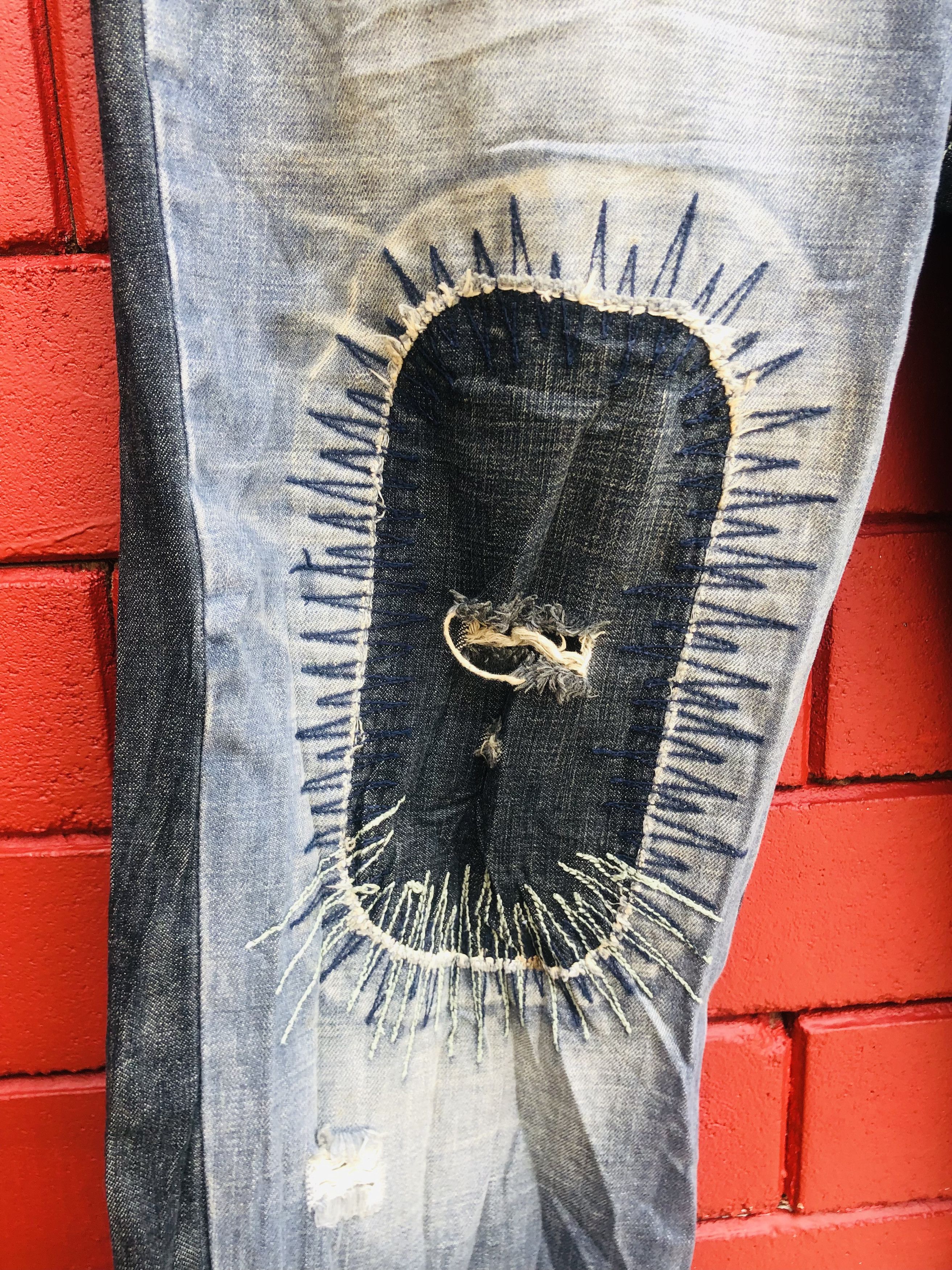 Japanese Brand Vintage Japanese Designer Distressed Travis Scott Style Size 31" - 6 Thumbnail