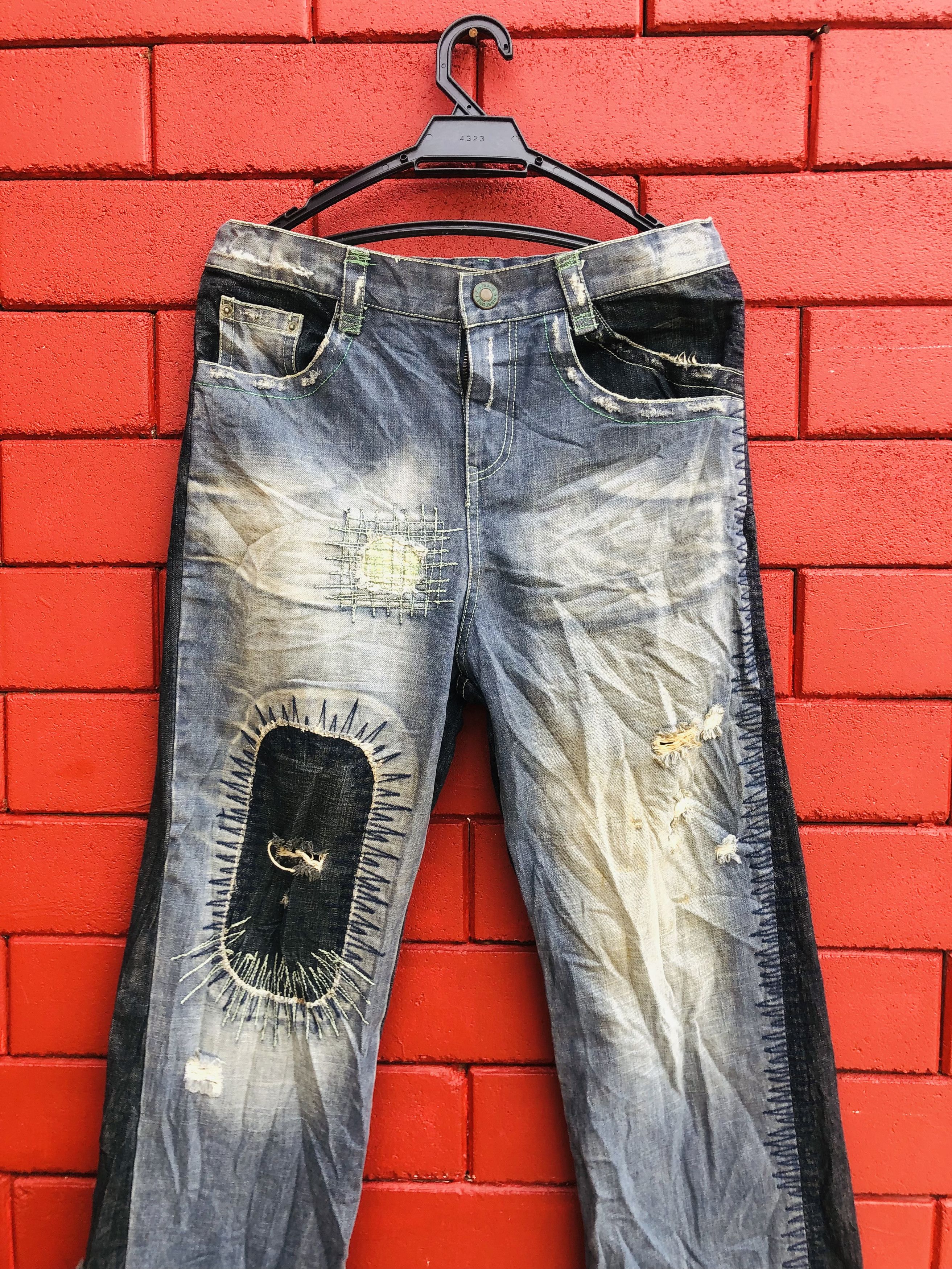 Japanese Brand Vintage Japanese Designer Distressed Travis Scott Style Size 31" - 3 Thumbnail