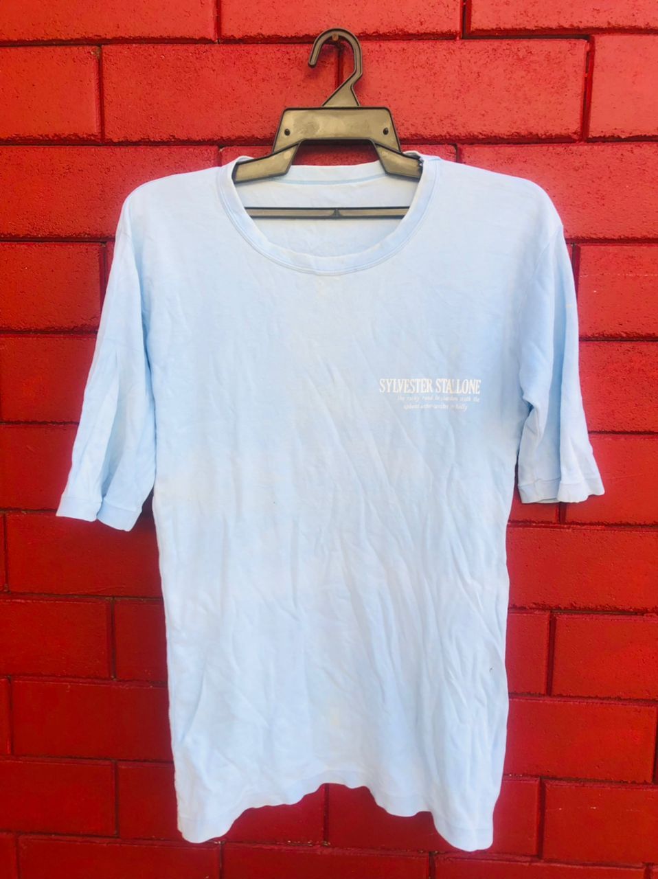 Japanese Brand Vintage Sylvester Stallone Very Famous American Actor Shirt Size US M / EU 48-50 / 2 - 1 Thumbnail