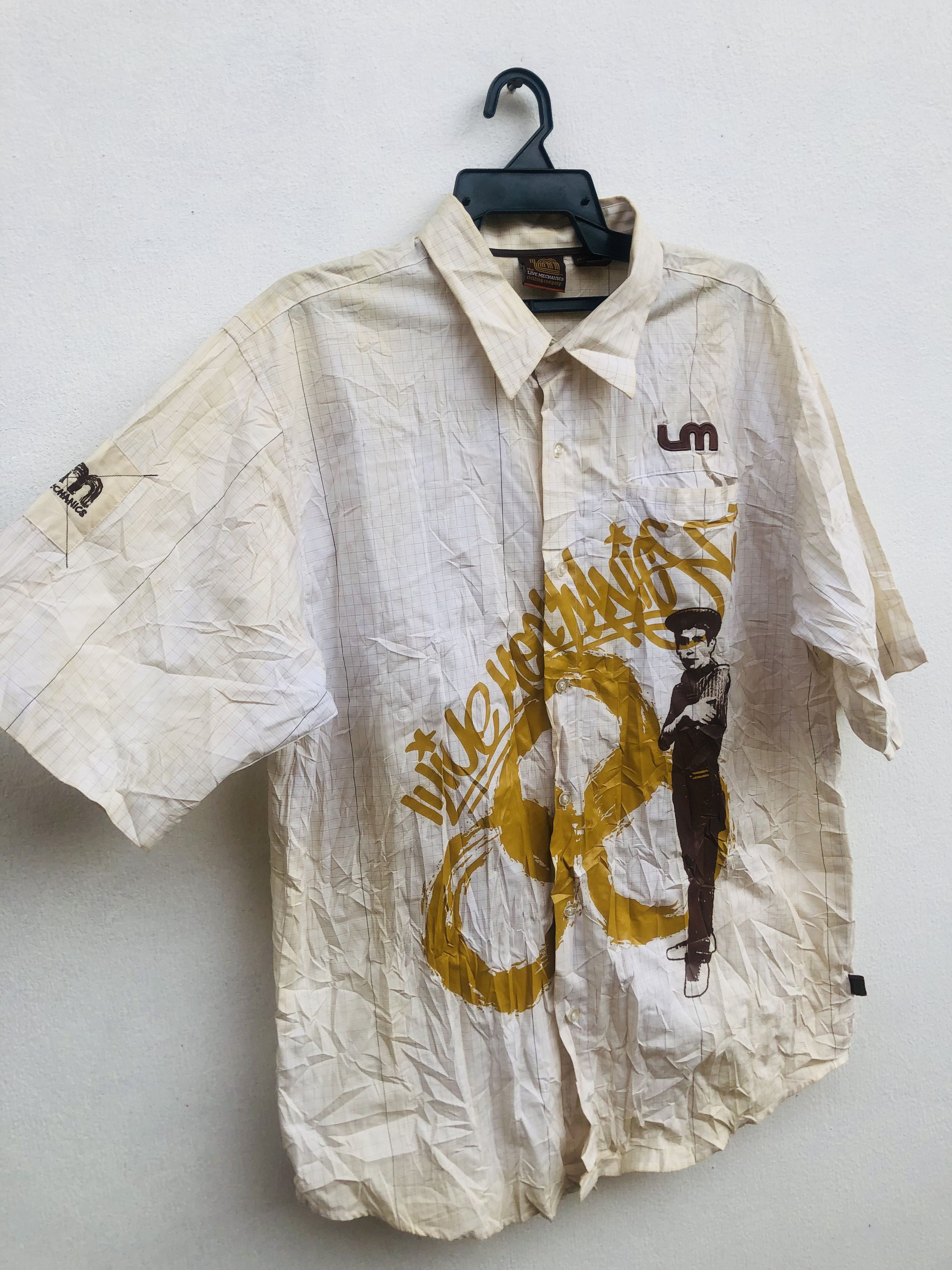 Japanese Brand Vintage Live Mechanics Japanese Designer Fashion Style Size US L / EU 52-54 / 3 - 3 Thumbnail
