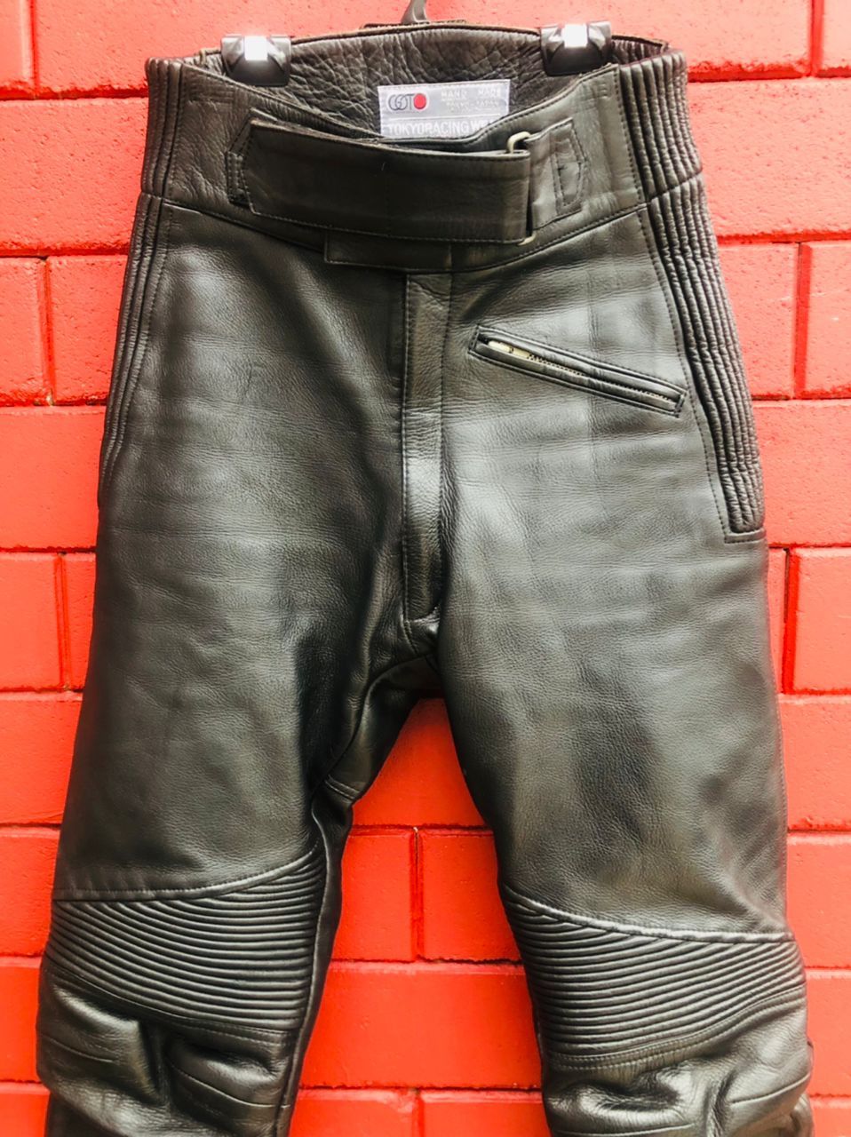 Japanese Brand Vintage Motorcycle Leather Designer Fashion Style Pant Size US 30 / EU 46 - 3 Thumbnail