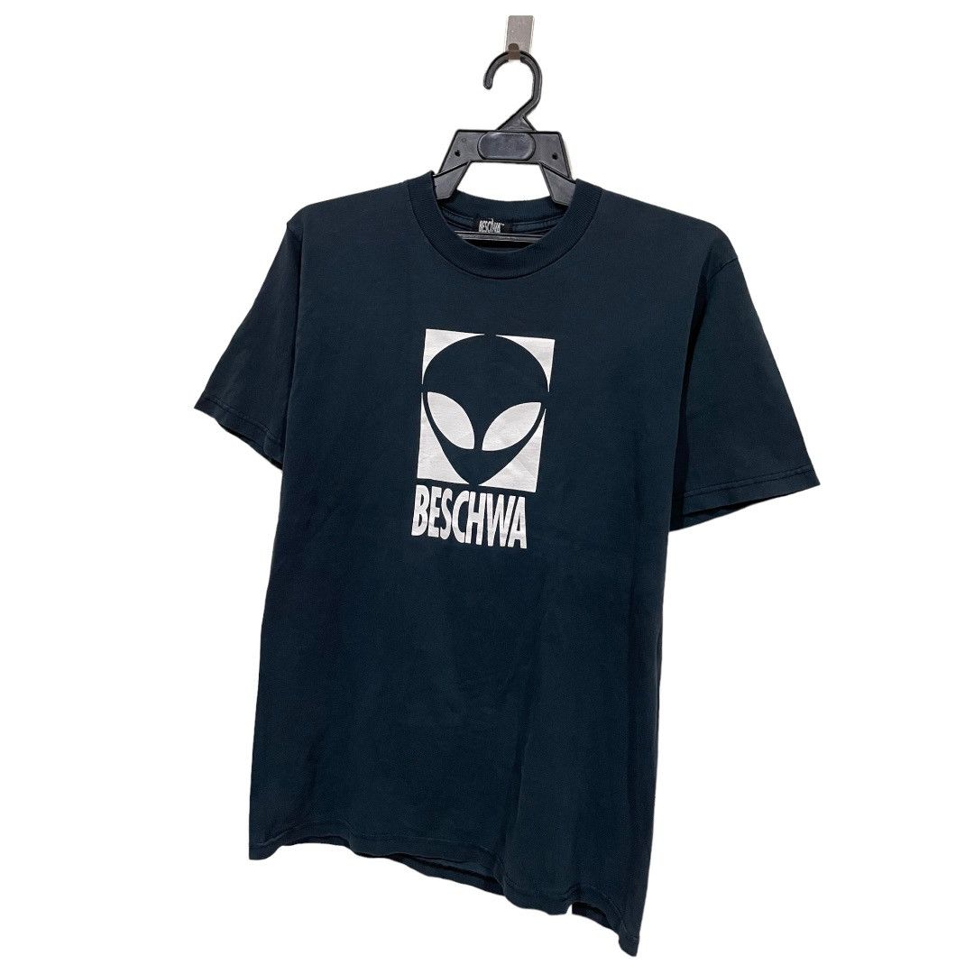 Alien Workshop × Vintage Rare🔥 Vintage Beshwa Front Logo Distressed Tee Size US M / EU 48-50 / 2 - 2 Thumbnail