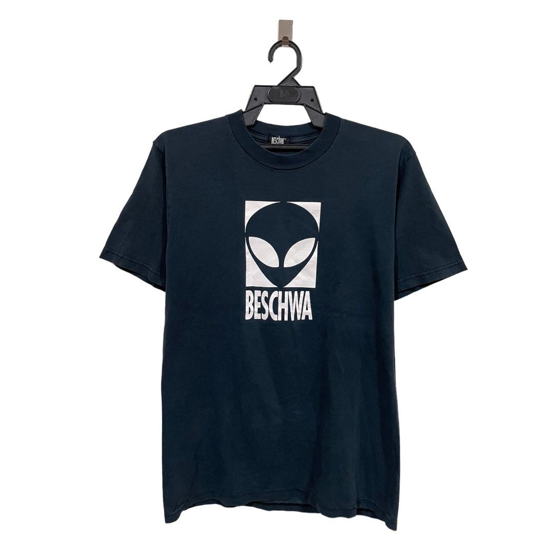 Alien Workshop × Vintage Rare🔥 Vintage Beshwa Front Logo Distressed Tee Size US M / EU 48-50 / 2 - 1 Thumbnail