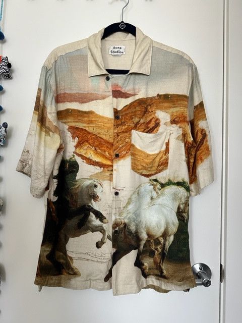トップス Acne Studios 20ss horse print shirt Acne Studios Acne Studios Horse Print Shirt | Grailed