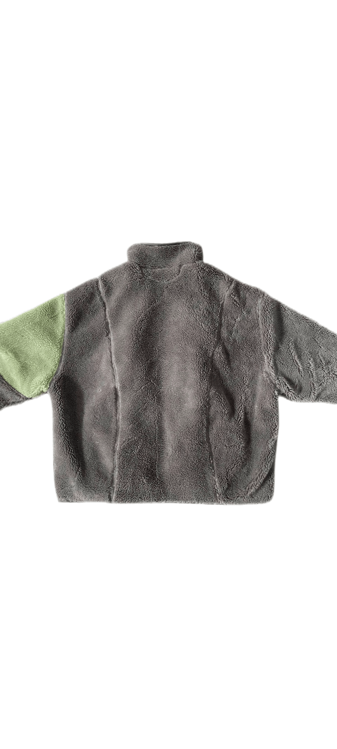 Far Afield Far archive grey-green paneled fleece lamb fleece Size US S / EU 44-46 / 1 - 2 Thumbnail